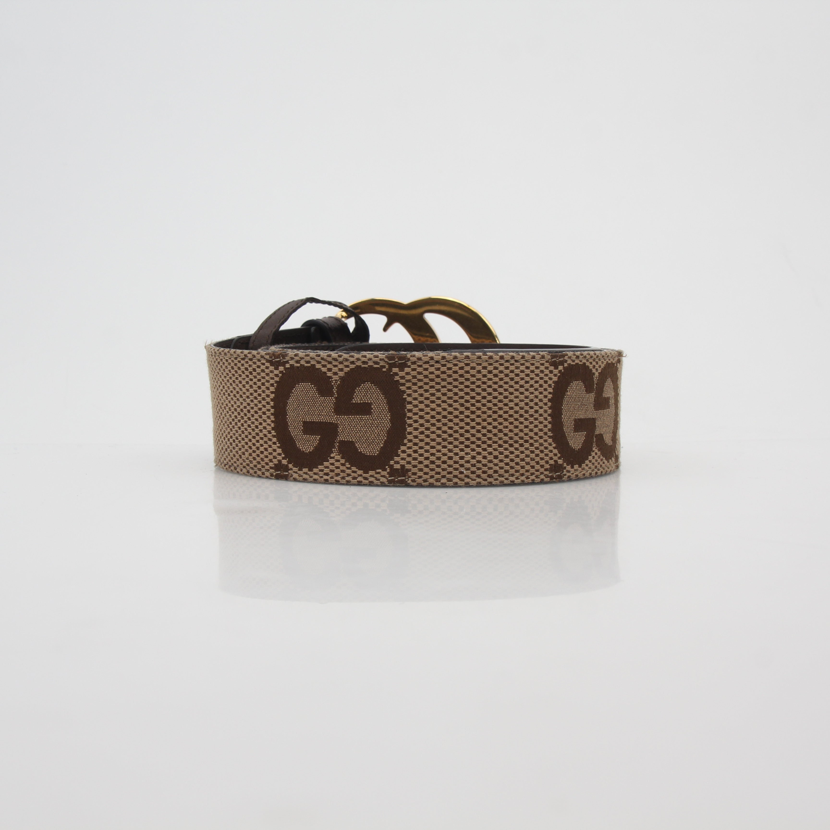 Gucci Brown Jumbo GG Double G Belt