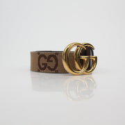 Gucci Brown Jumbo GG Double G Belt