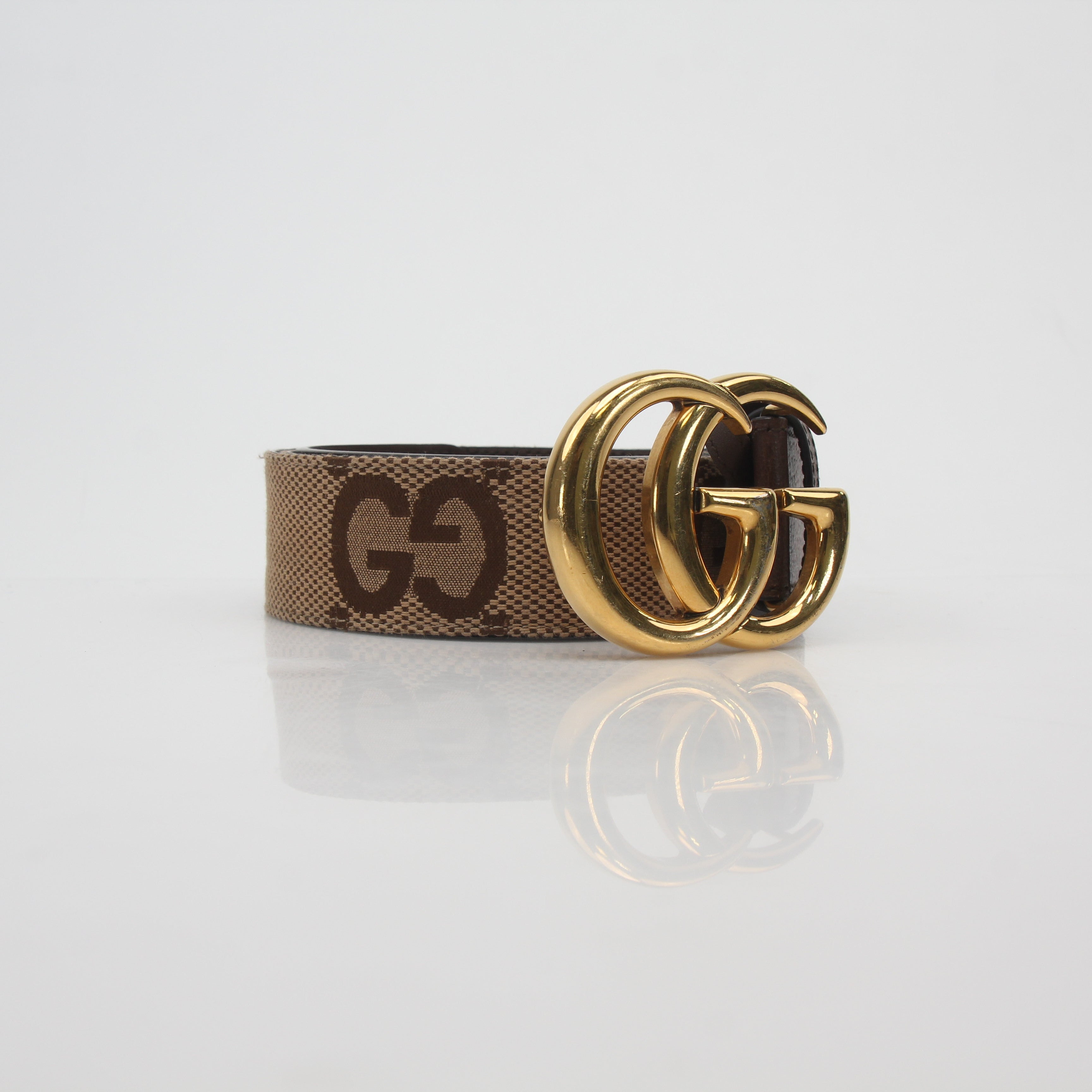 Gucci Brown Jumbo GG Double G Belt