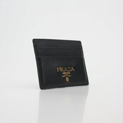 Prada Black Saffiano Leather Card Holder