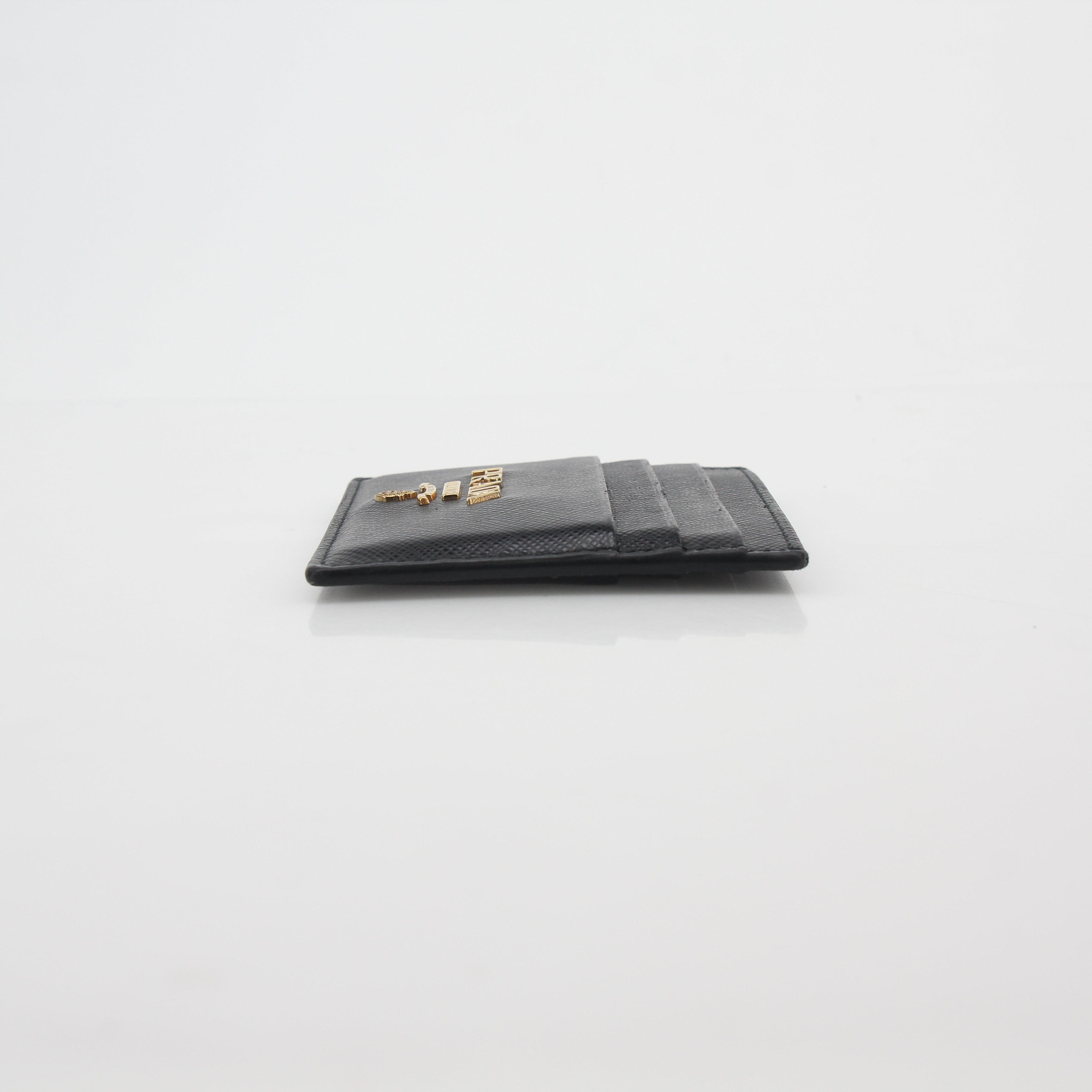 Prada Black Saffiano Leather Card Holder
