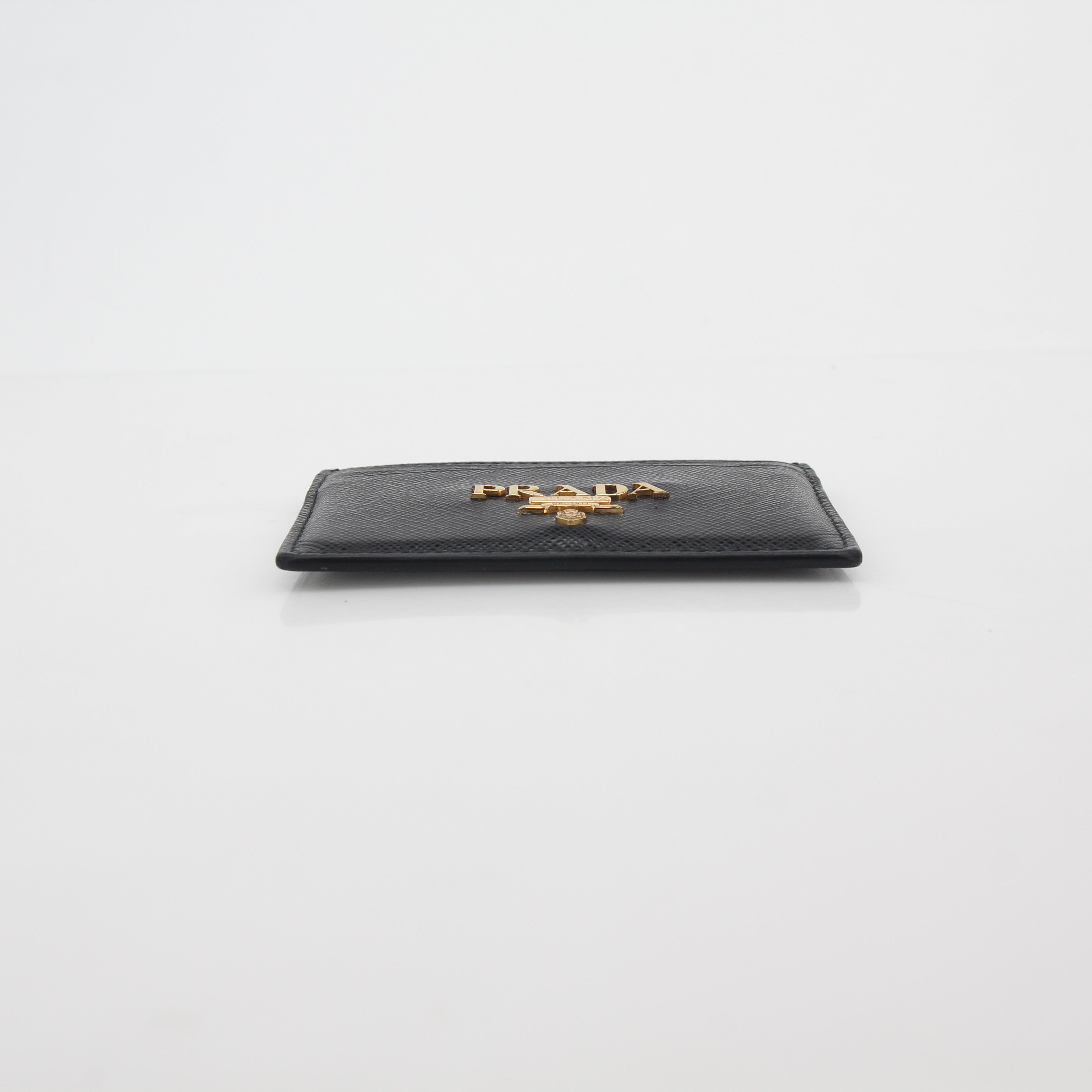 Prada Black Saffiano Leather Card Holder