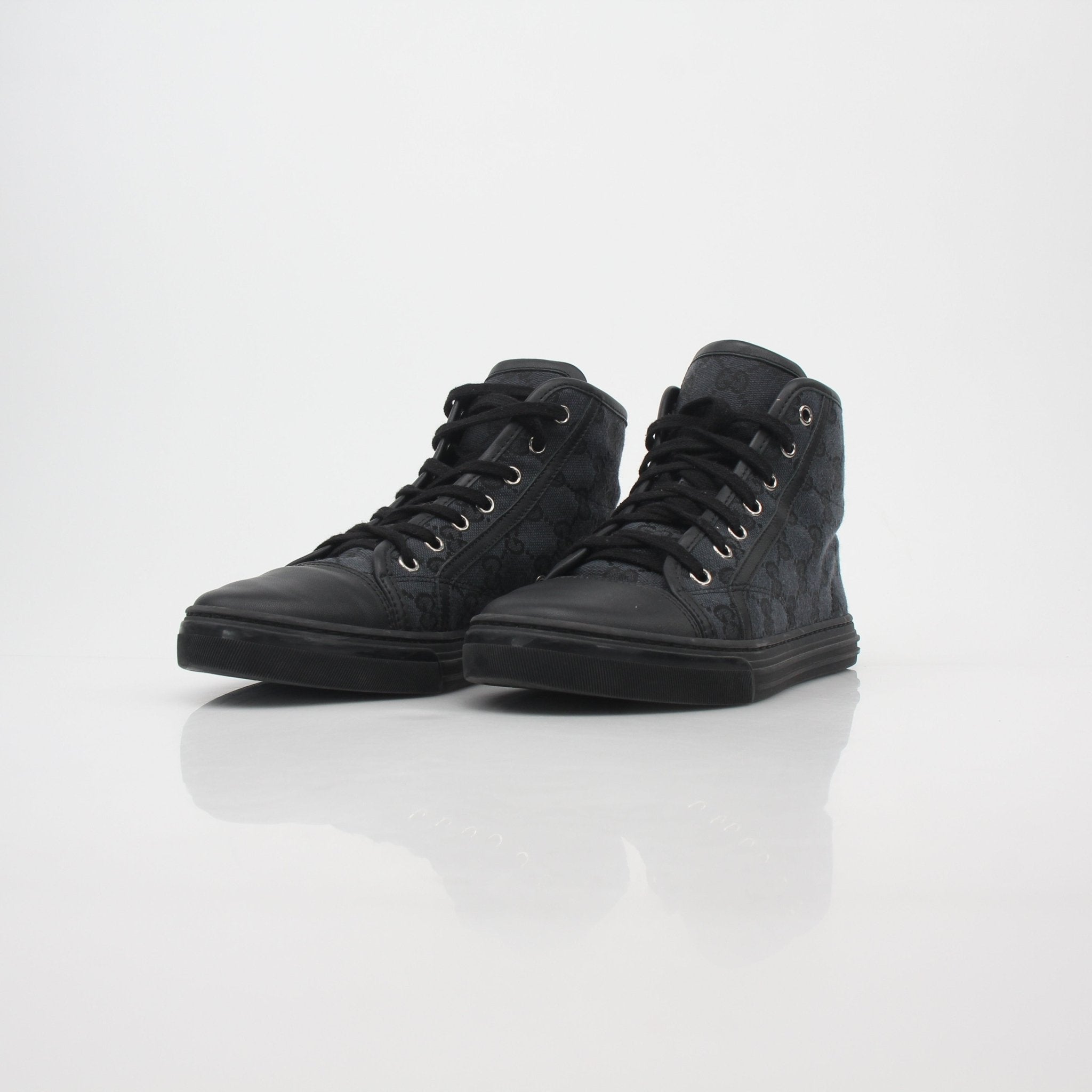 Gucci Black GG Canvas High-Top Sneakers