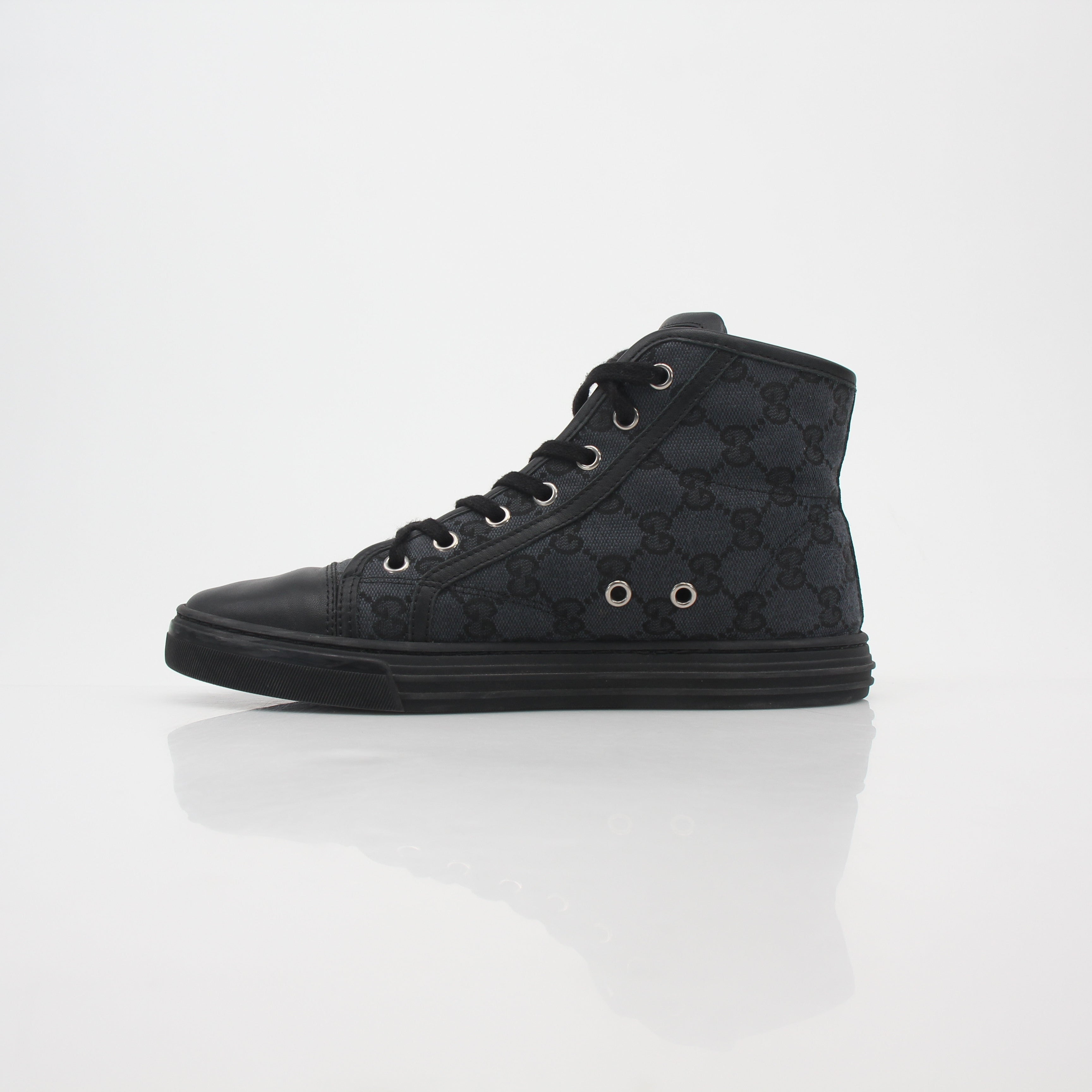 Gucci Black GG Canvas High-Top Sneakers