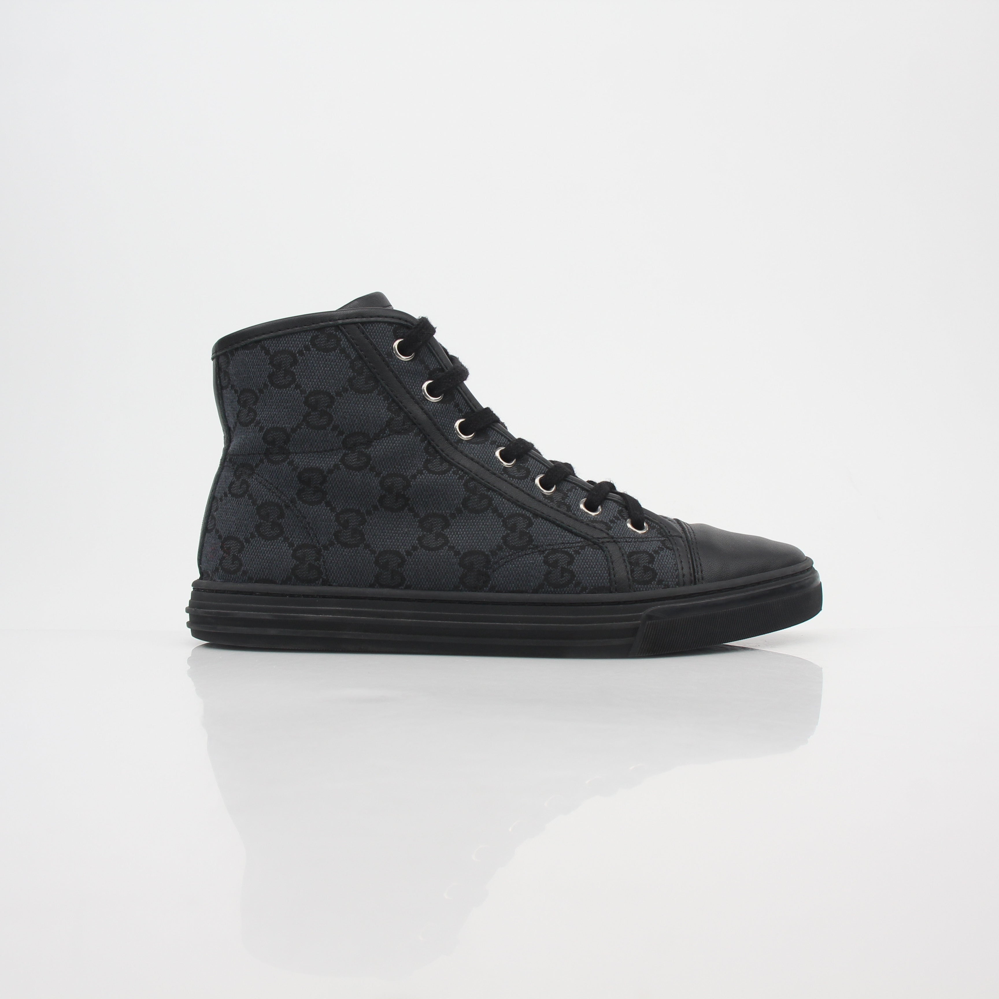 Gucci Black GG Canvas High-Top Sneakers