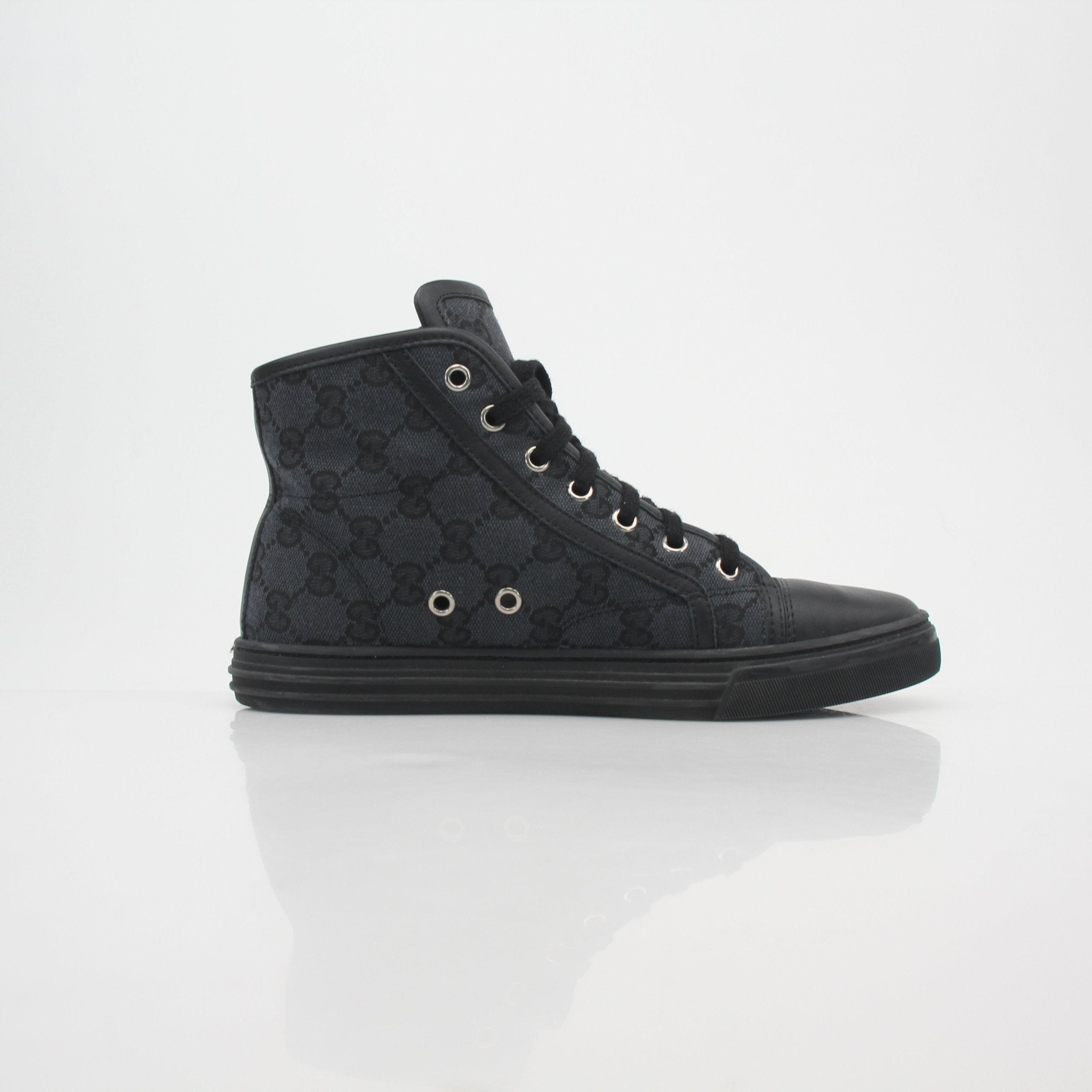 Gucci Black GG Canvas High-Top Sneakers