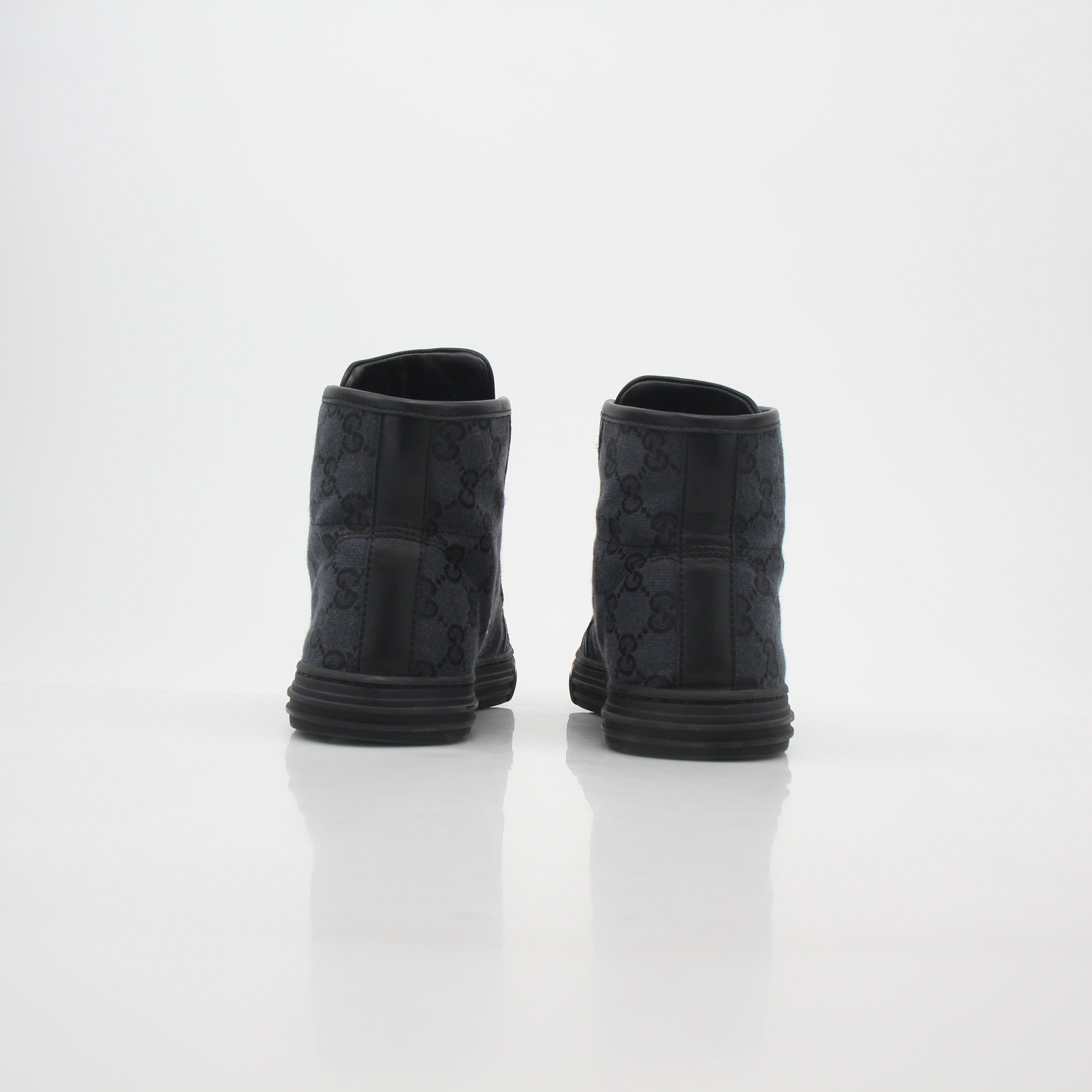 Gucci Black GG Canvas High-Top Sneakers