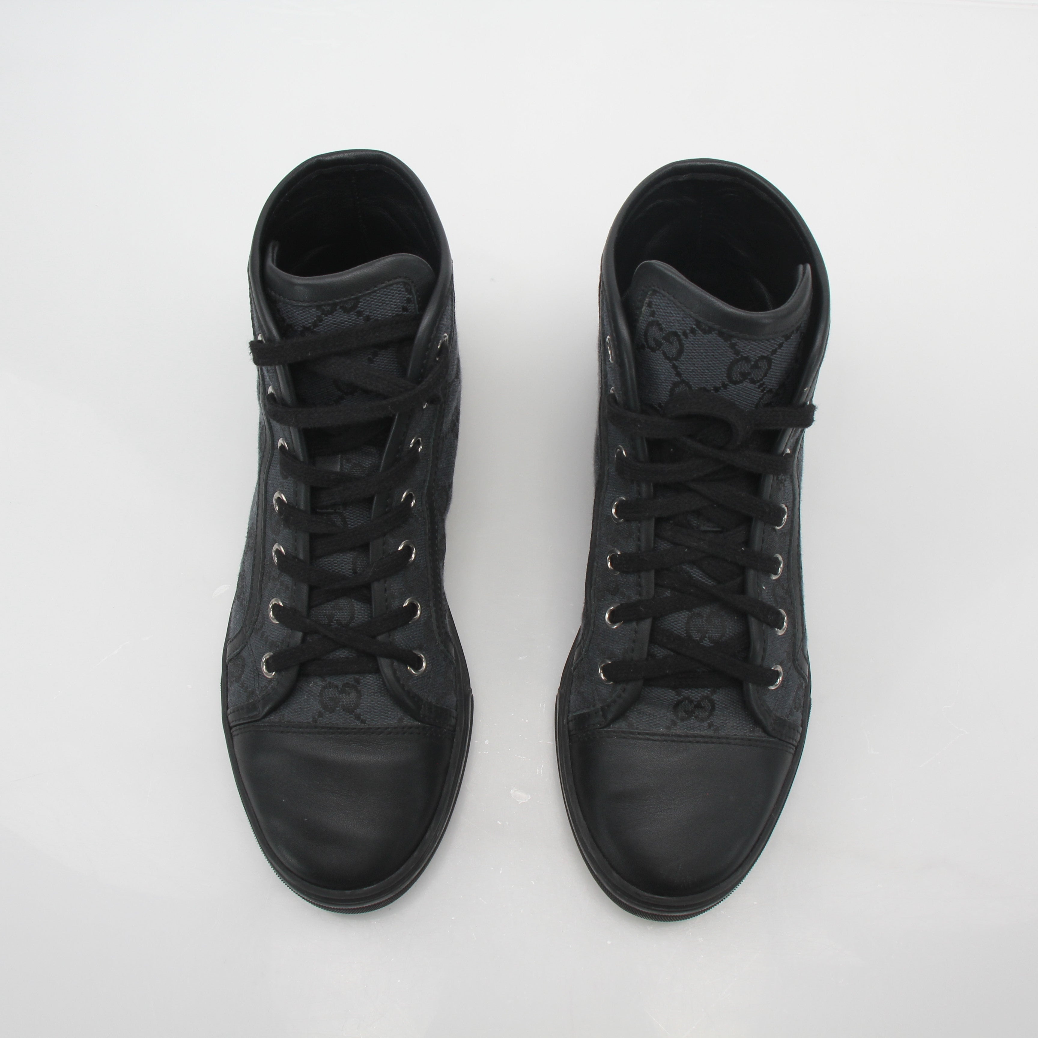 Gucci Black GG Canvas High-Top Sneakers