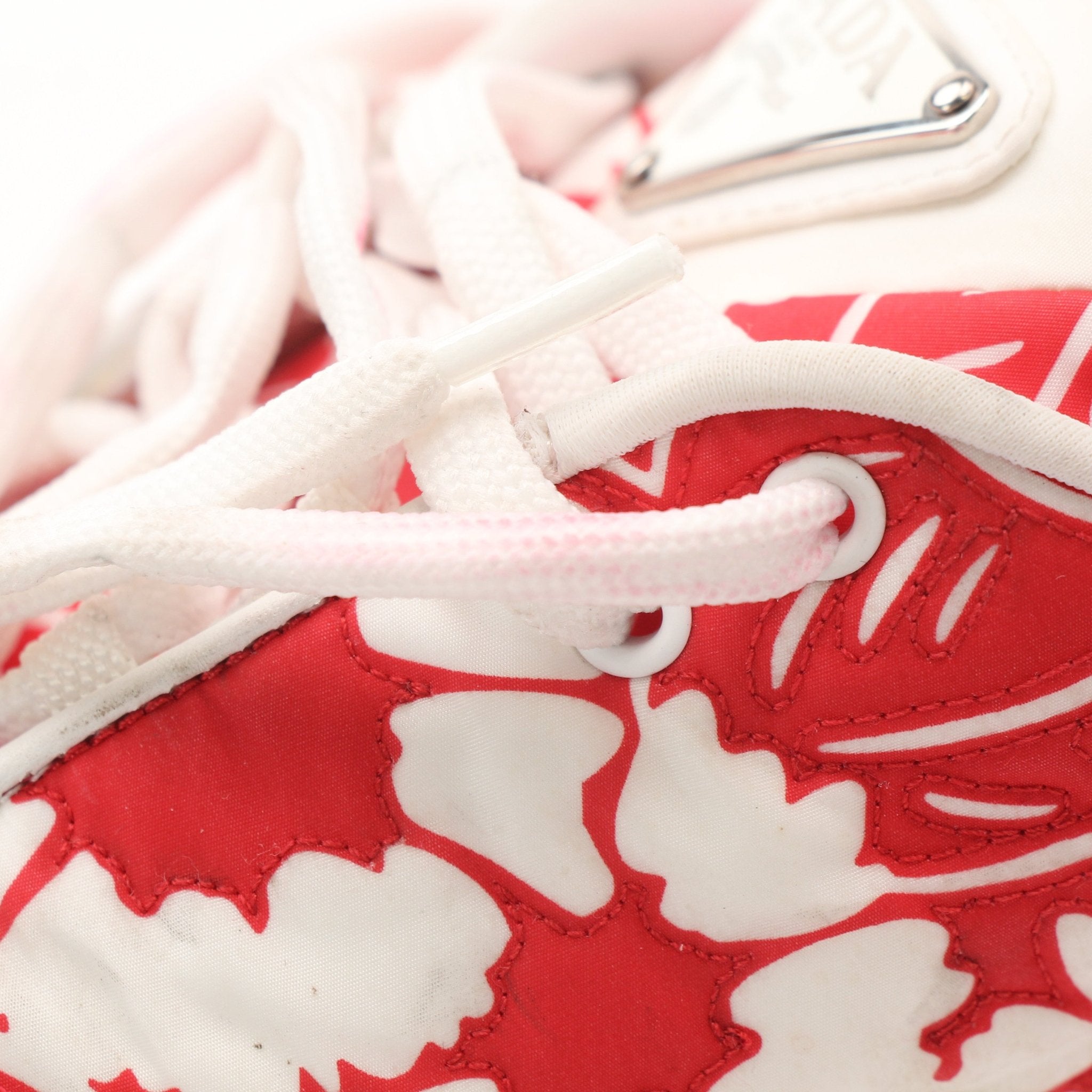 Prada Floral Monolith Lug Sole Sneakers in size 41, featuring colorful floral design and chunky lug sole, by Gold & Beyond.
