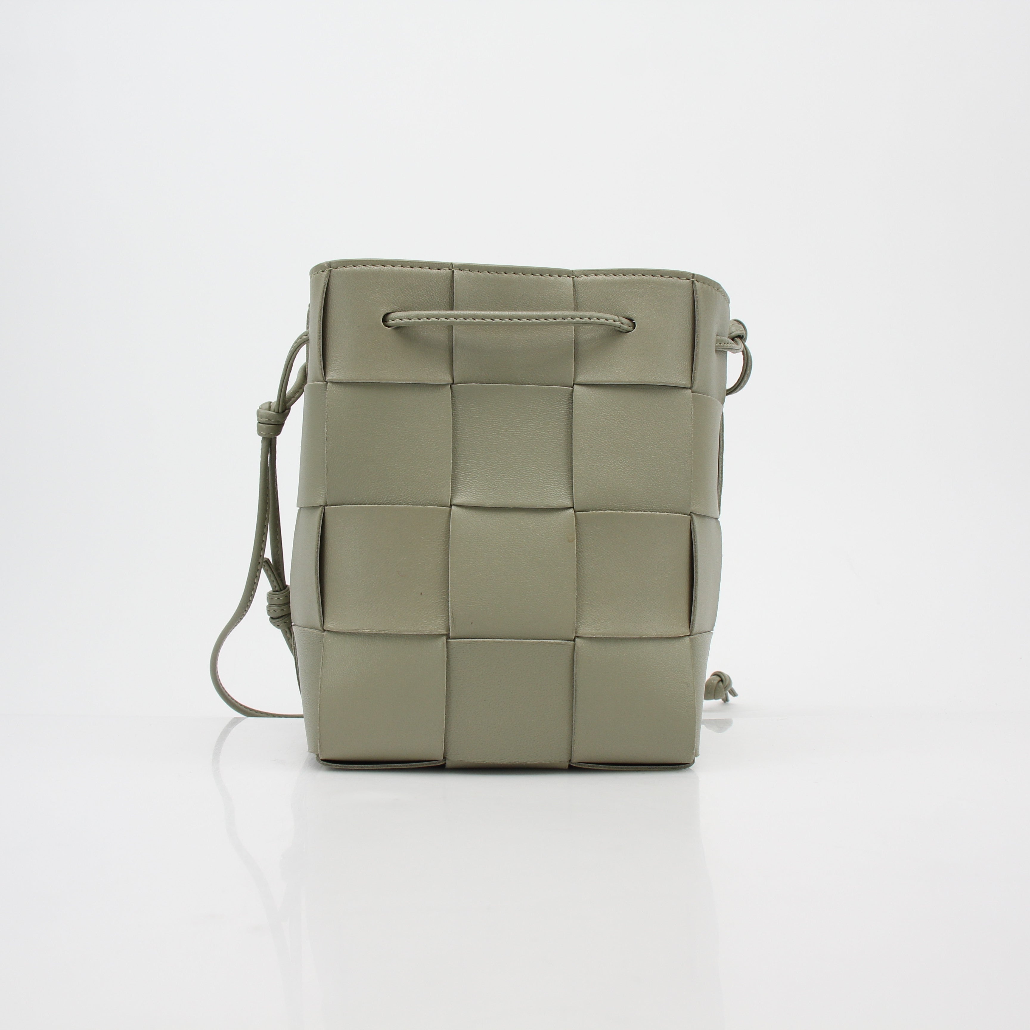Bottega Veneta Chalk Cassette Bucket Bag