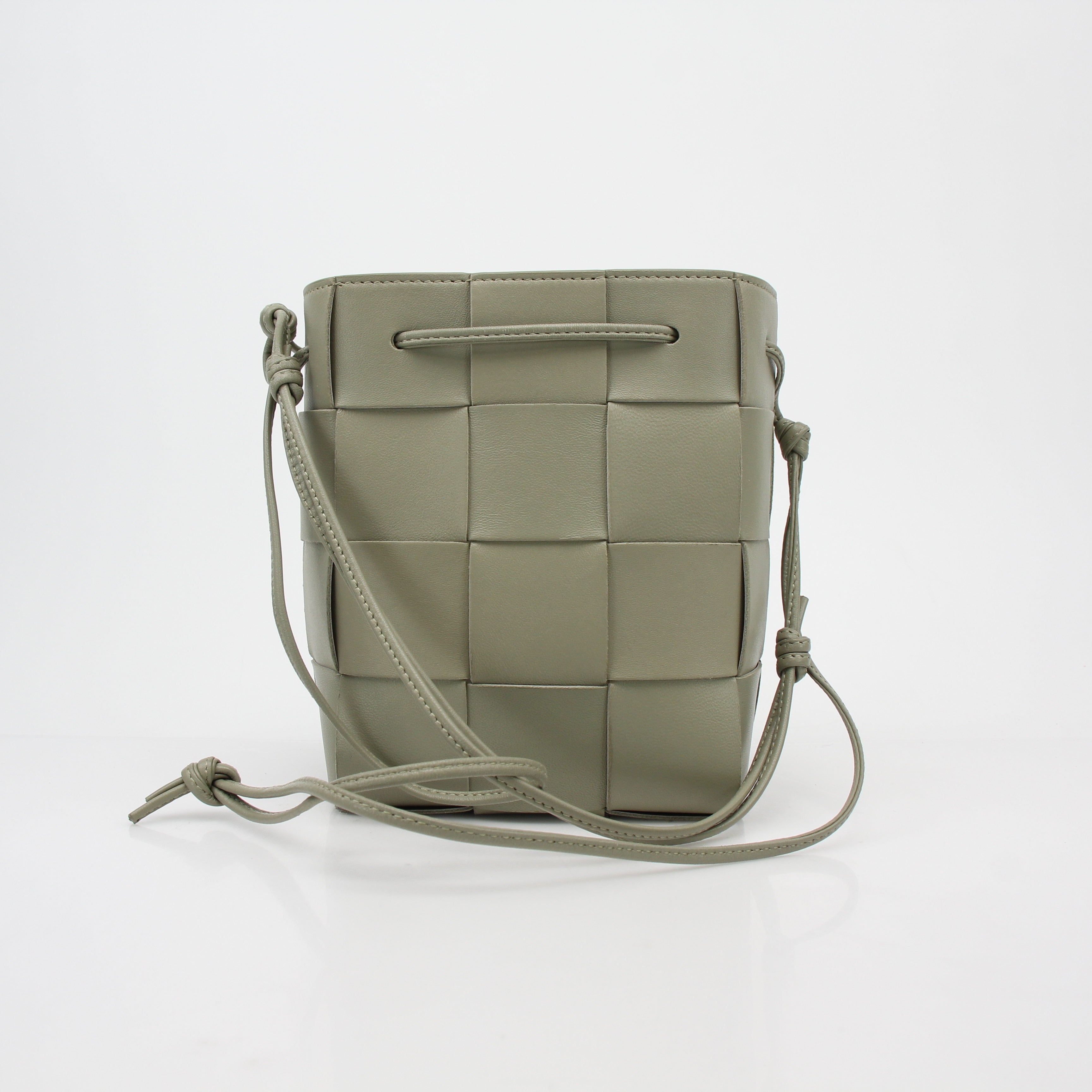 Bottega Veneta Chalk Cassette Bucket Bag