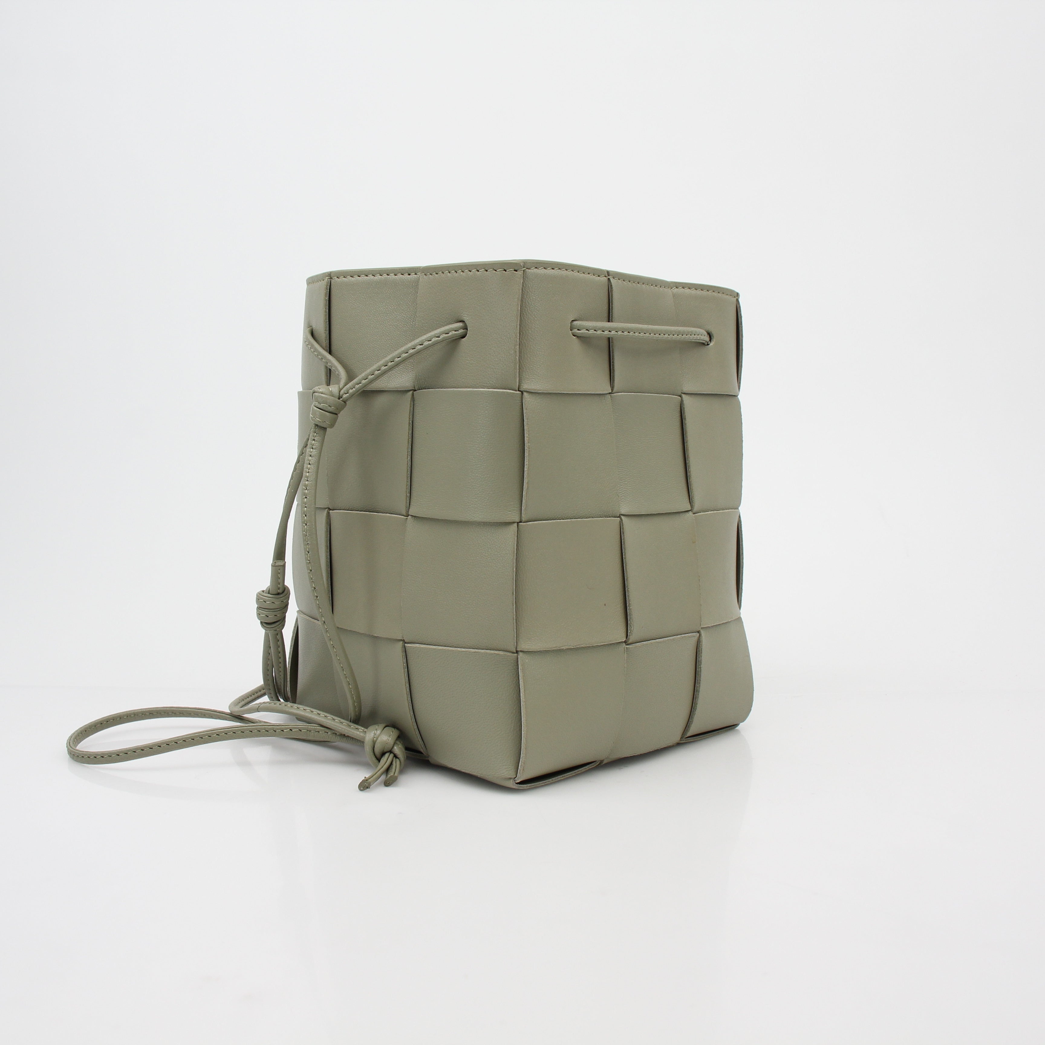 Bottega Veneta Chalk Cassette Bucket Bag