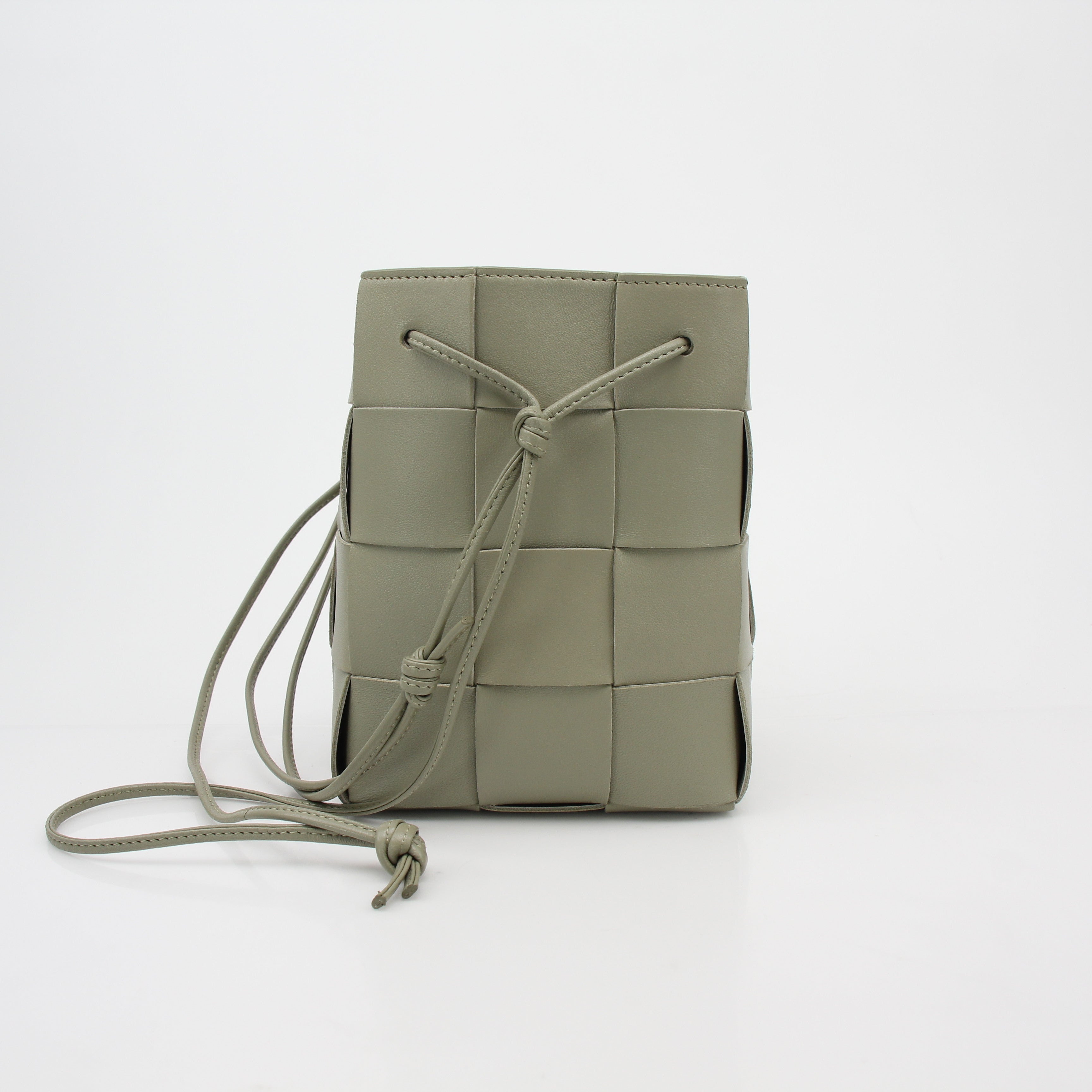 Bottega Veneta Chalk Cassette Bucket Bag