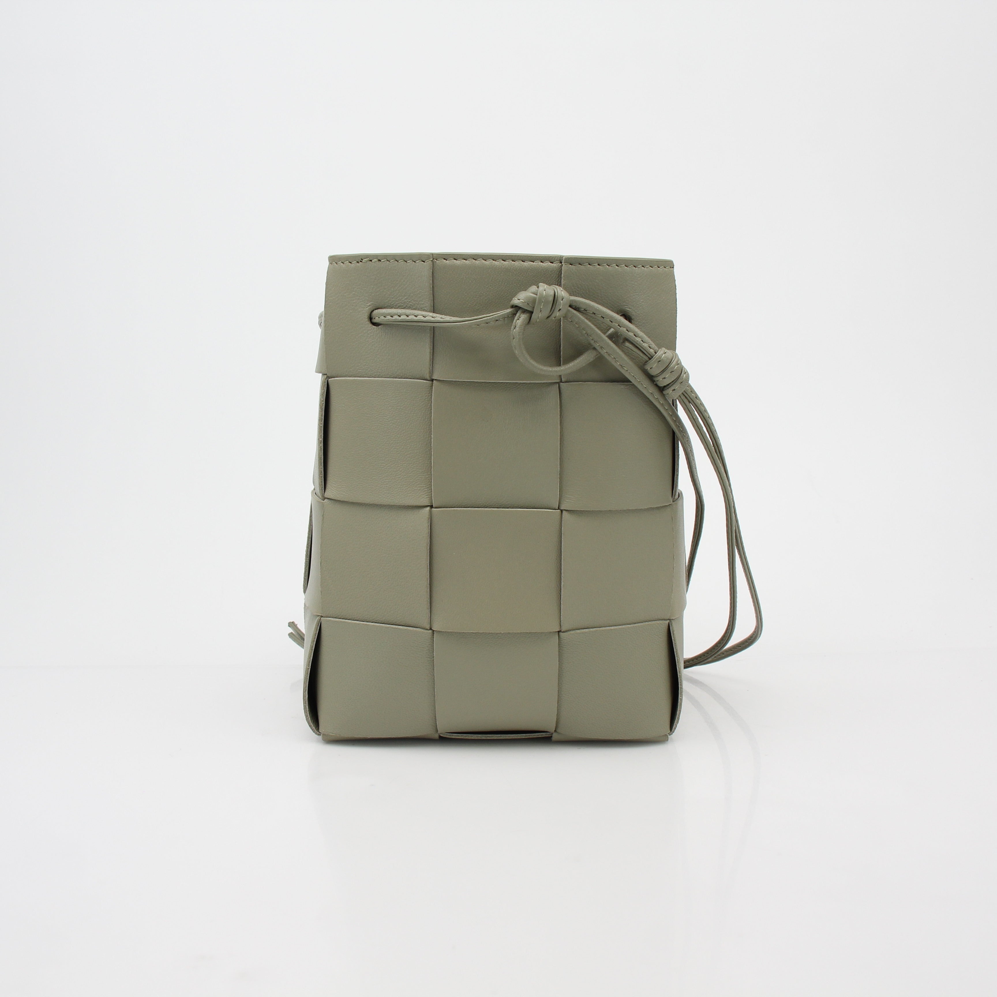 Bottega Veneta Chalk Cassette Bucket Bag