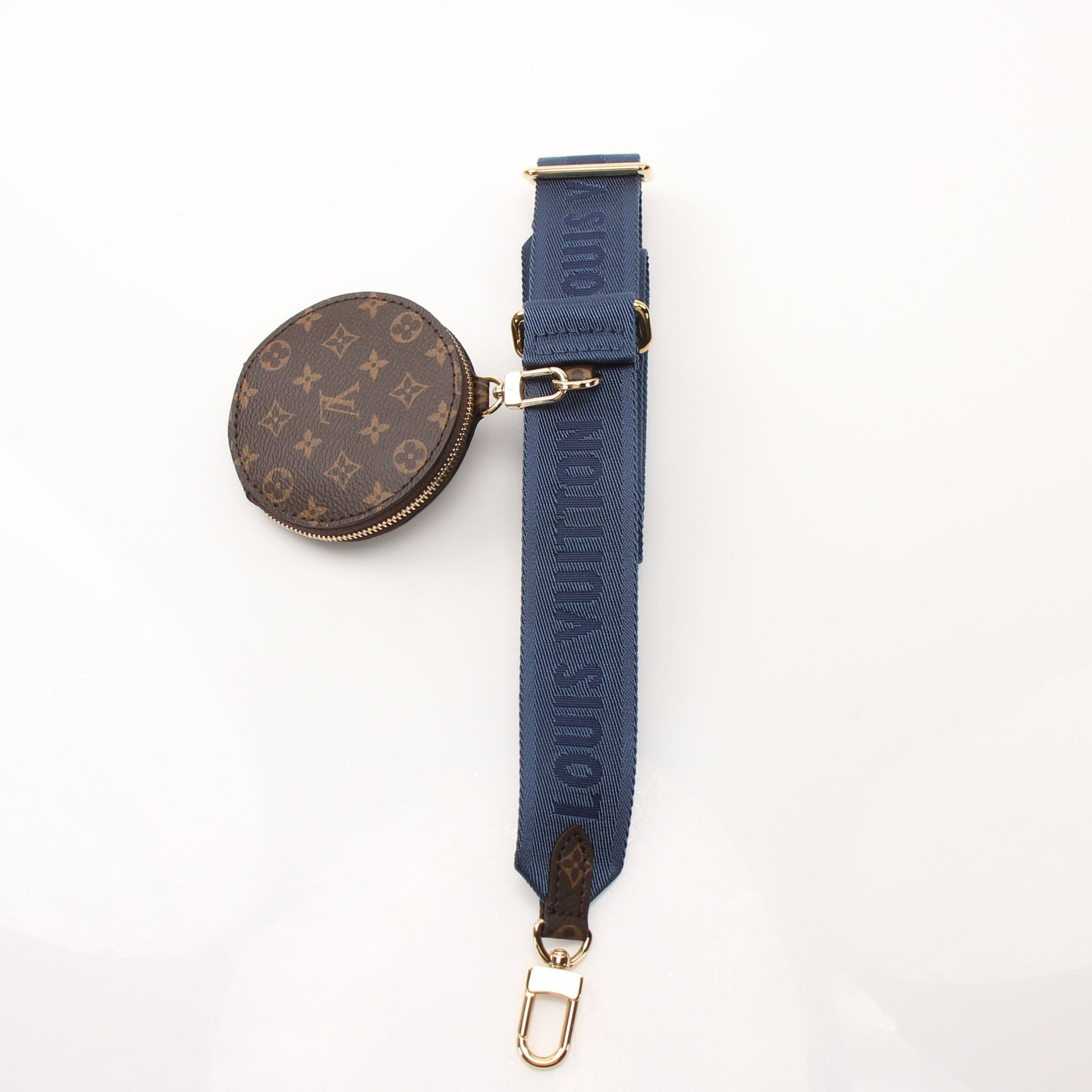Louis Vuitton LV Pillow Multi Pochette Accessoires Maxi Shoulder Bag with gold hardware and signature monogram print.
