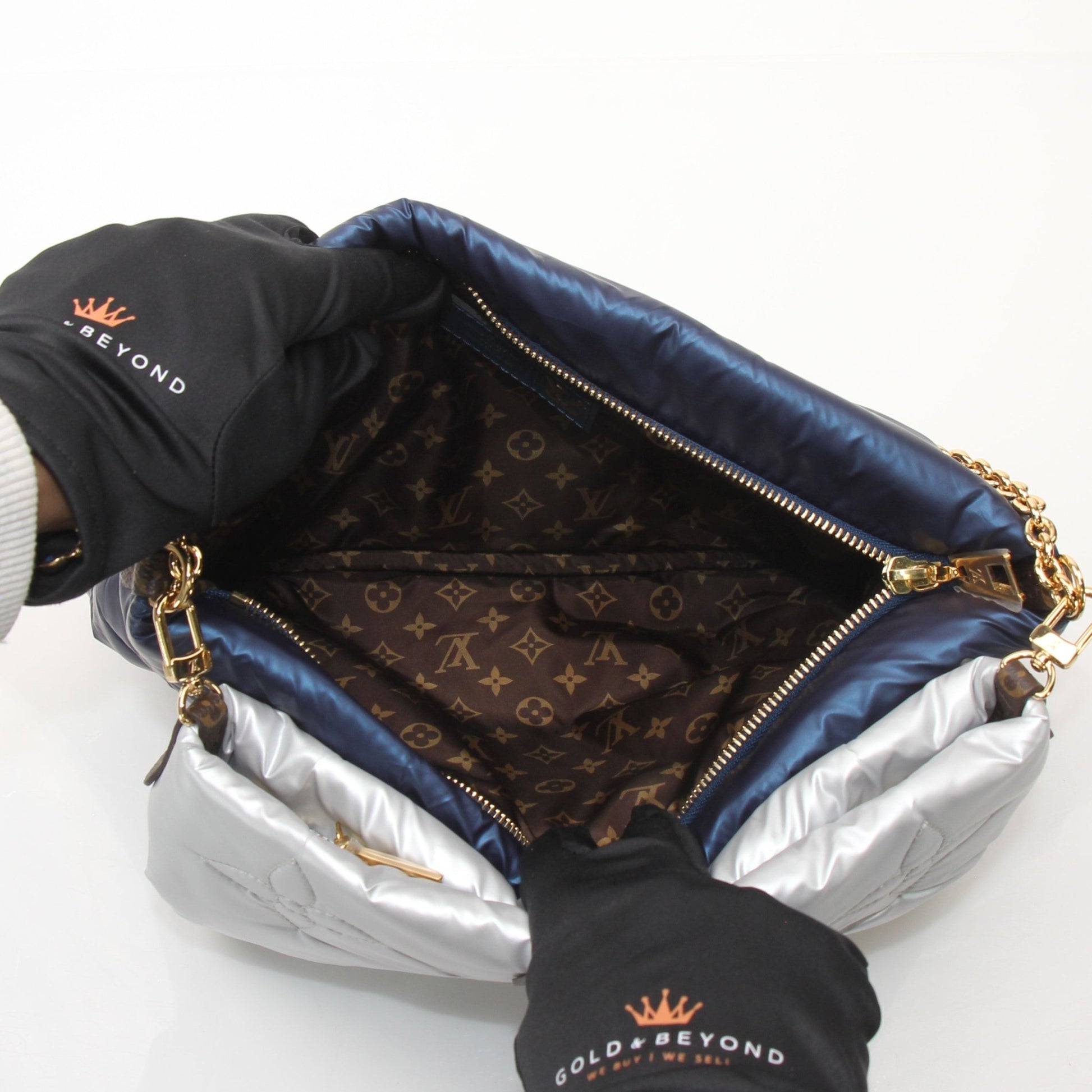 Gold & Beyond Louis Vuitton LV Pillow Multi Pochette Accessoires Maxi Shoulder Bag, stylish handbag with LV logo and plush pillow design