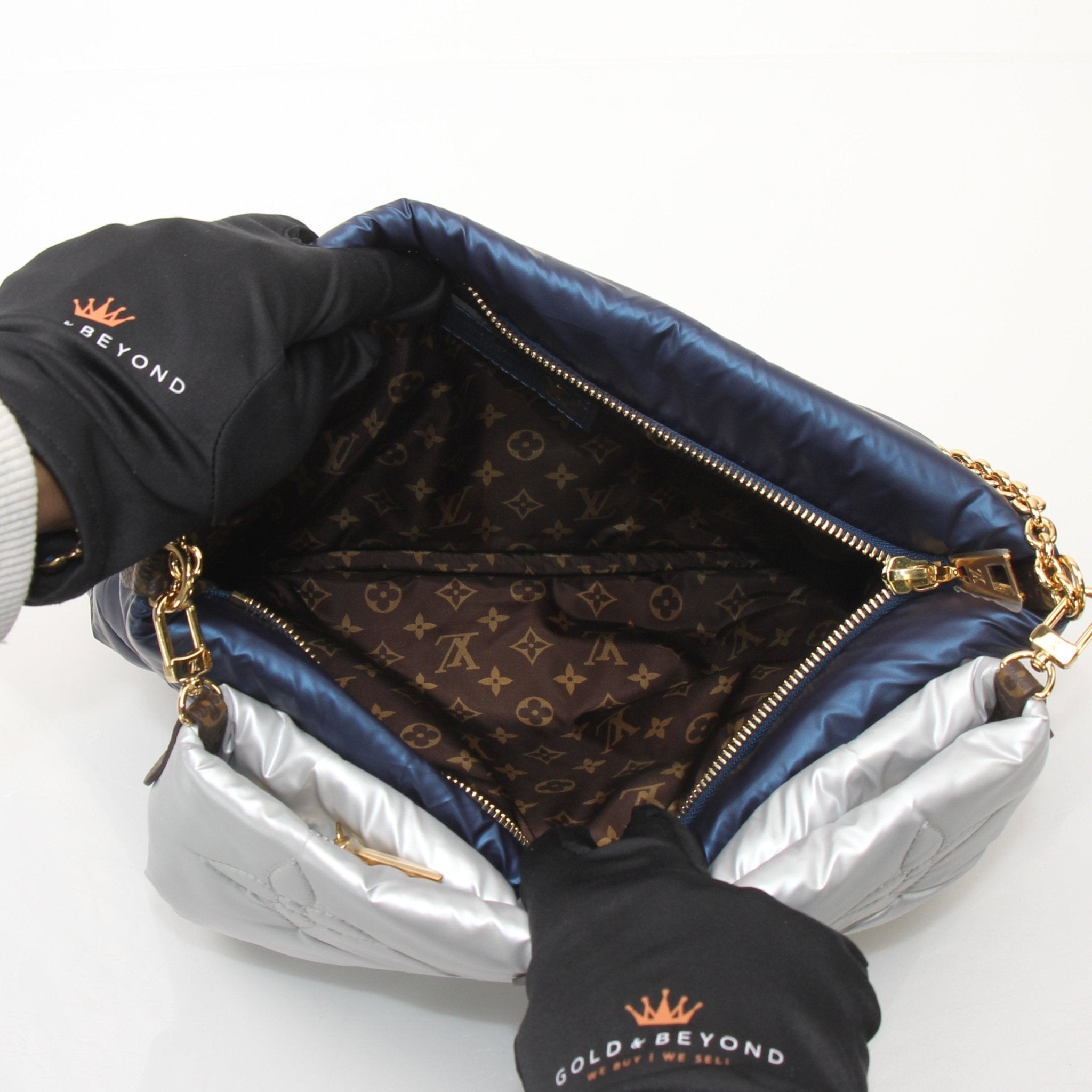 Gold & Beyond Louis Vuitton LV Pillow Multi Pochette Accessoires Maxi Shoulder Bag, stylish handbag with LV logo and plush pillow design