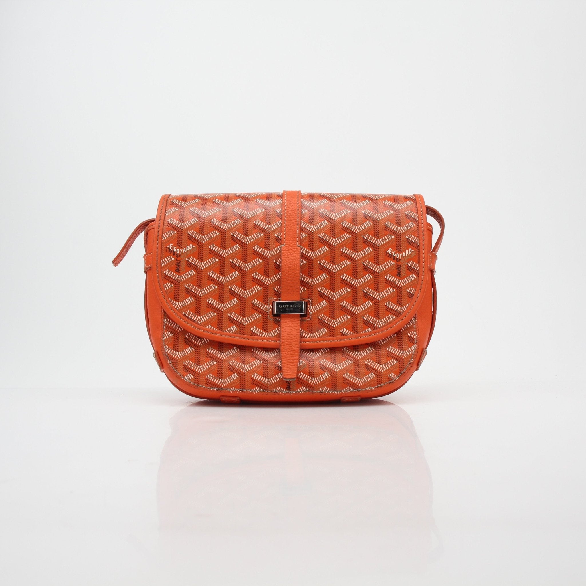 Goyard Orange Goyardine Belvédère II PM Bag