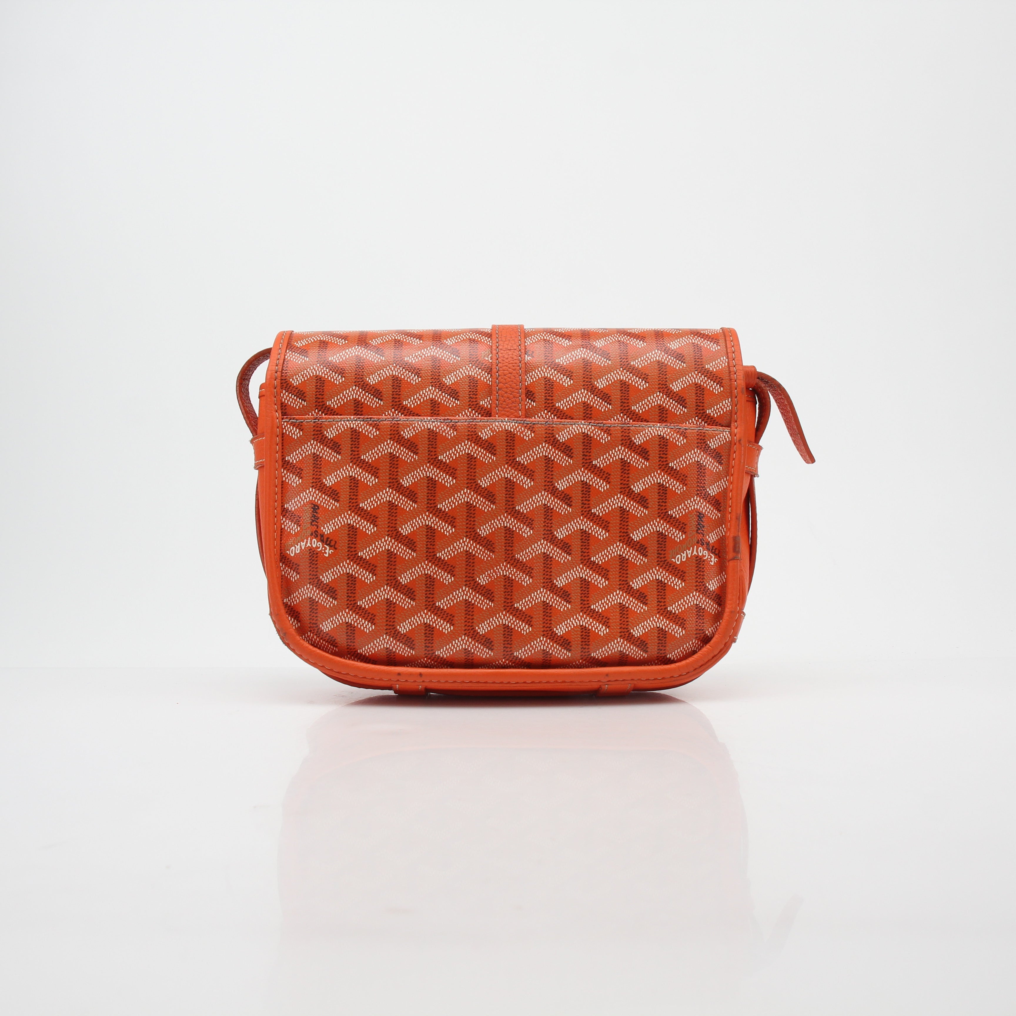 Goyard Orange Goyardine Belvédère II PM Bag