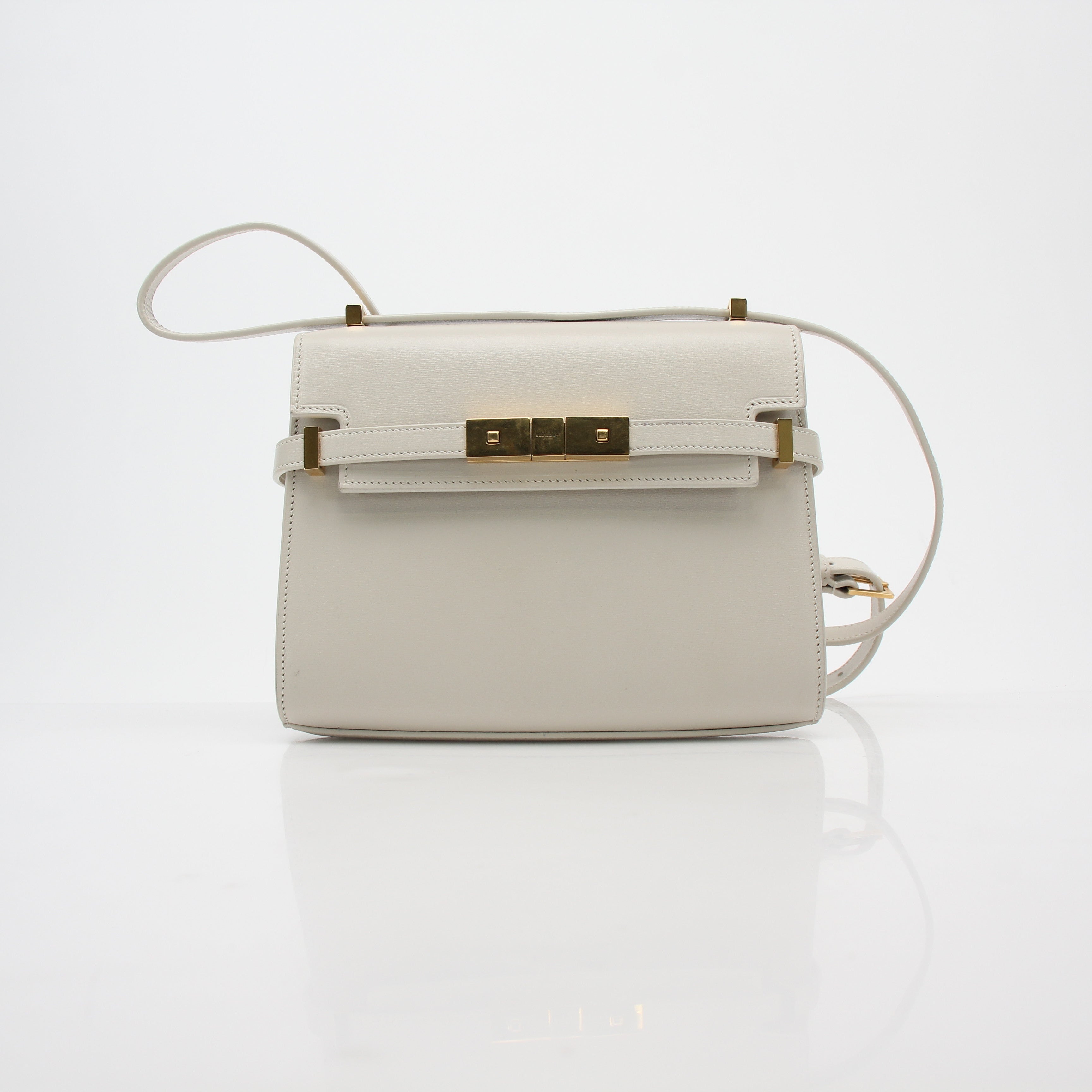 Saint Laurent White Manhattan Shoulder Bag