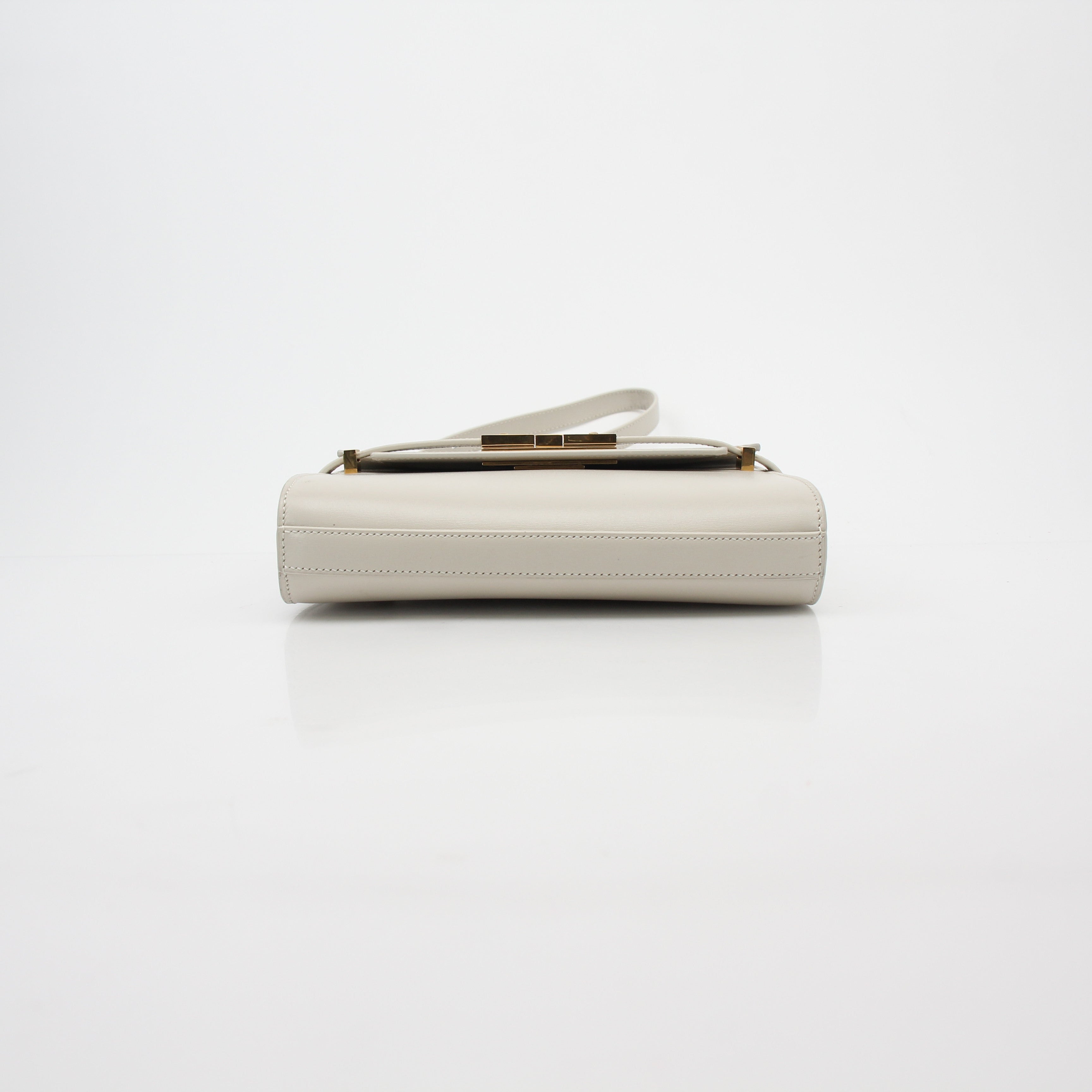Saint Laurent White Manhattan Shoulder Bag