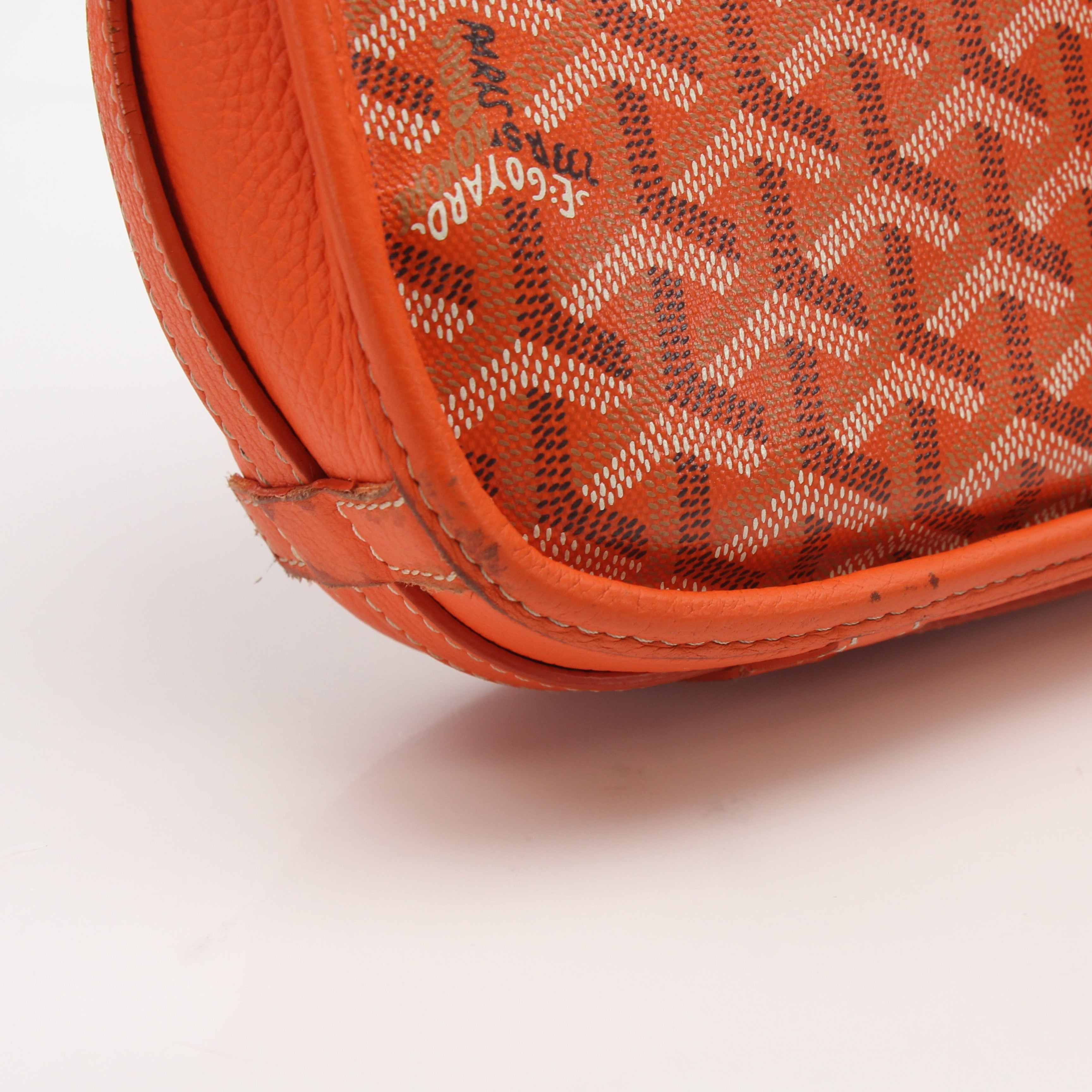 Goyard Orange Goyardine Belvédère II PM Bag