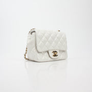 Chanel Quilted Patent Leather Mini Flap Bag