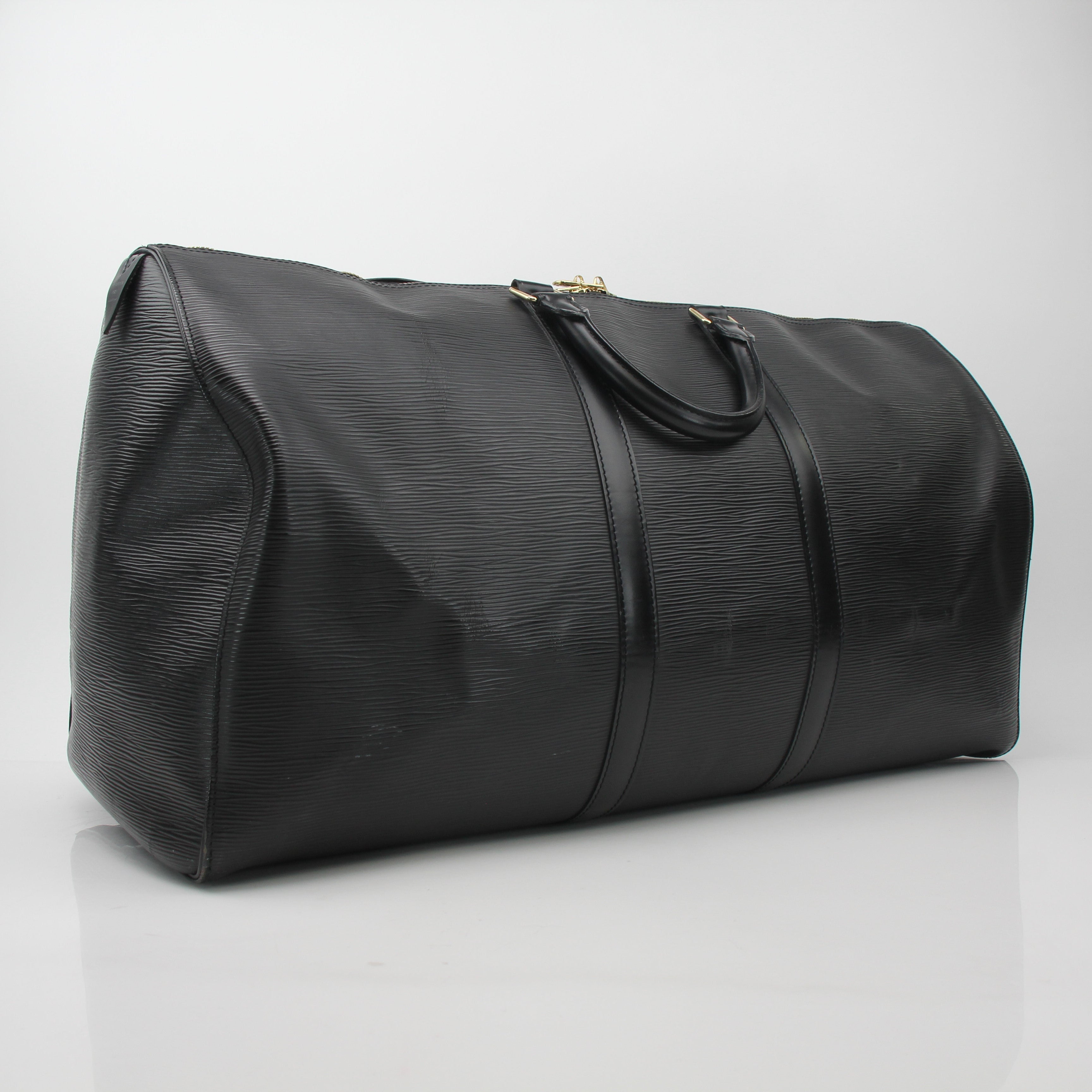 Louis Vuitton Keepall Bandoulière Epi Leather Travel Bag