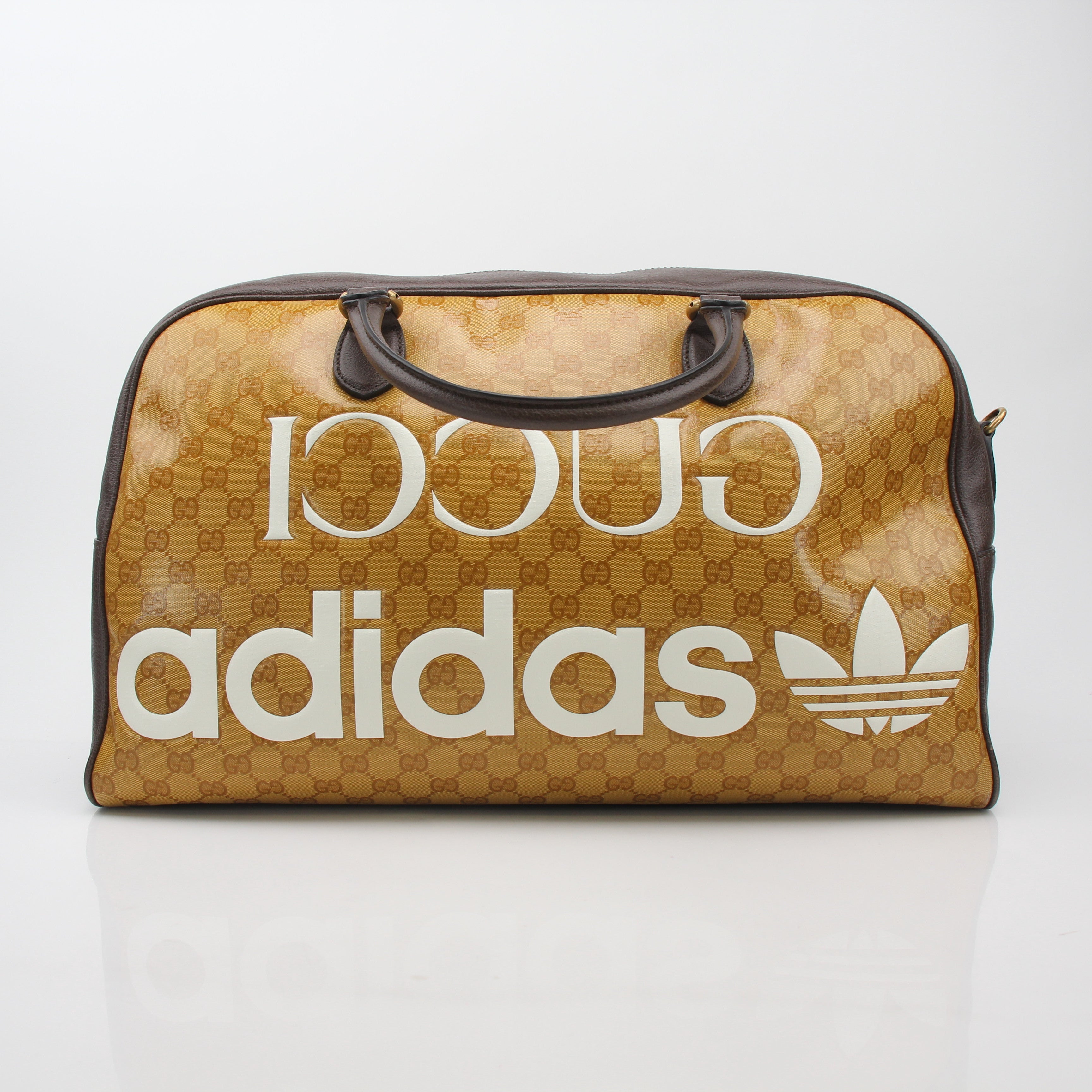 Gucci x Adidas GG Supreme Duffel Travel Bag