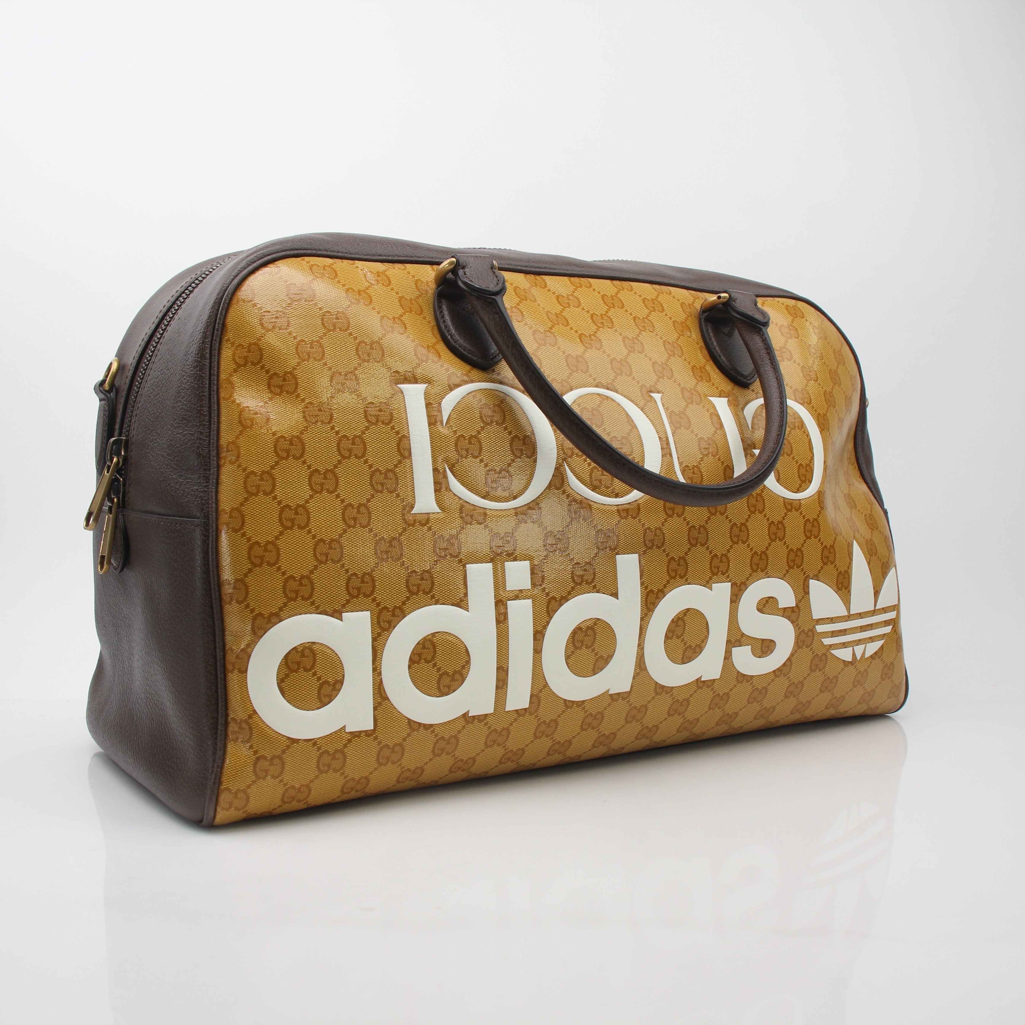 Gucci x Adidas GG Supreme Duffel Travel Bag