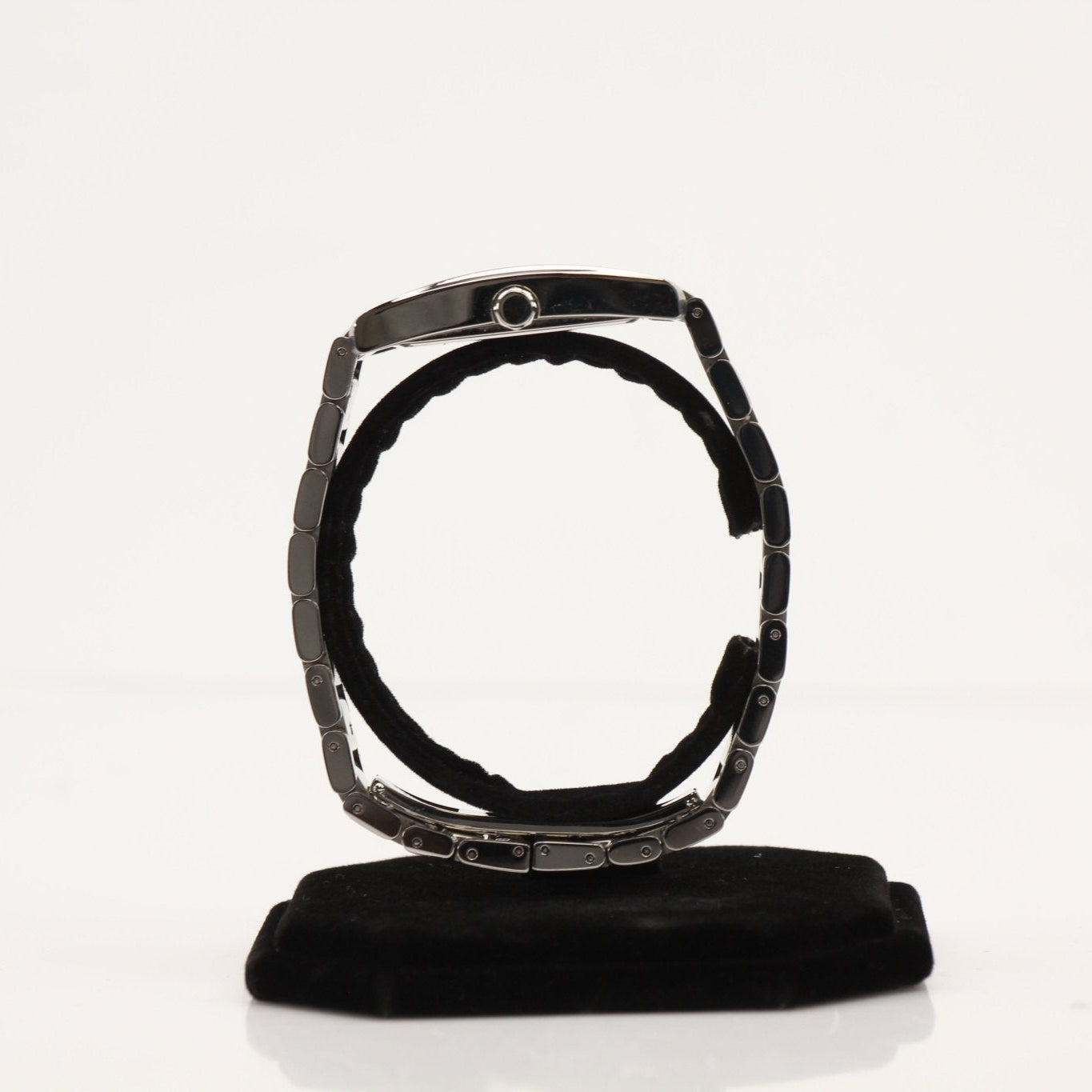 Gold & Beyond Movado Museum Classic watch featuring a sleek silver dial and minimalist design on a stainless steel bracelet.