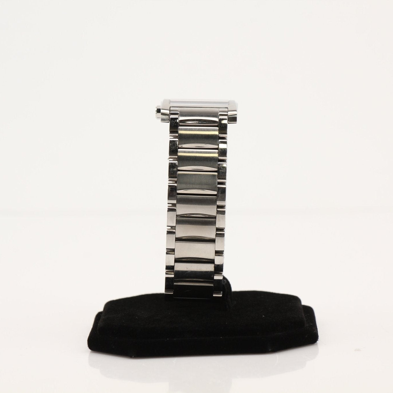 Movado Museum Classic watch with black dial and stainless steel case, featuring a minimalist design and Swiss quartz movement.