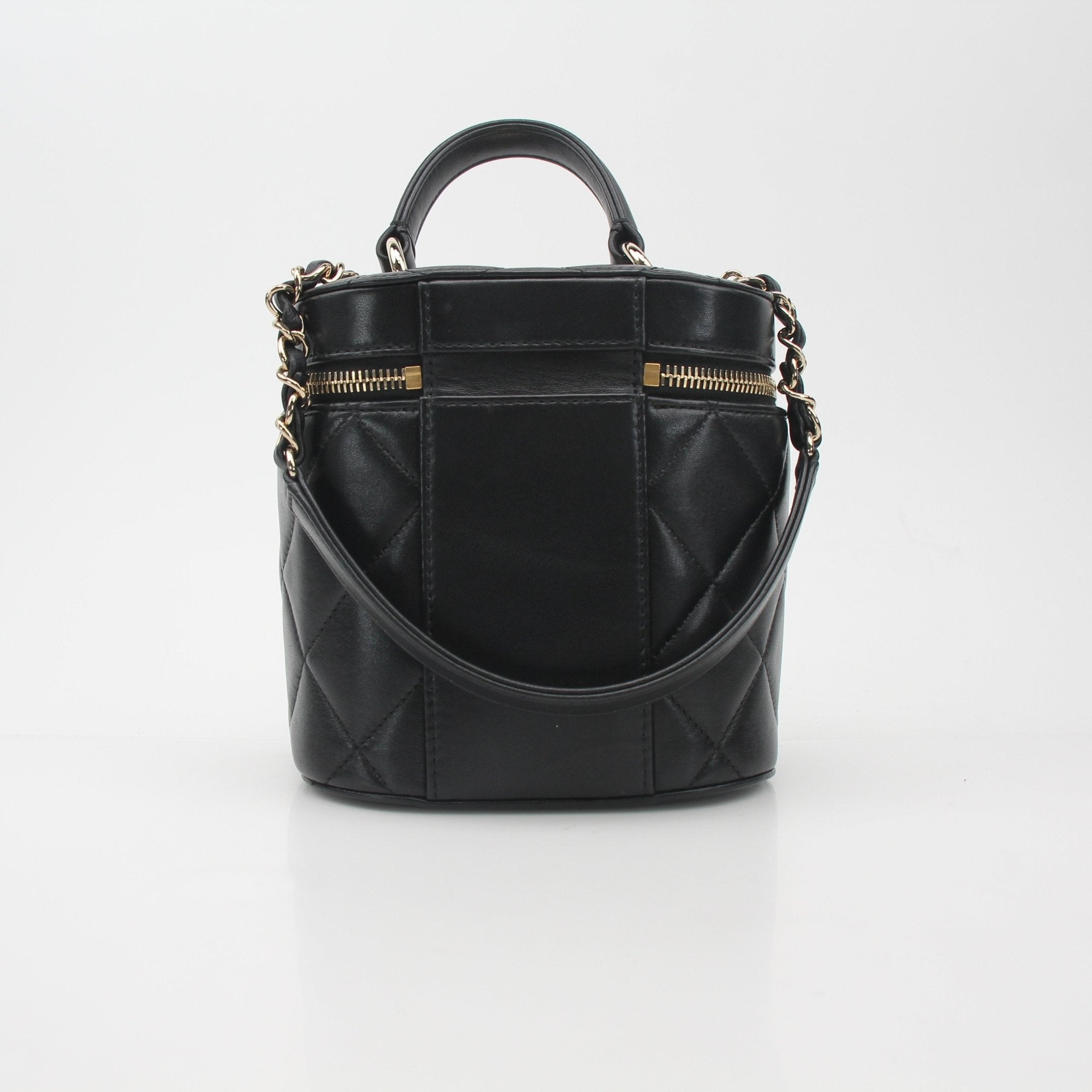 Chanel Quilted Lambskin Vanity Case Handbag