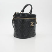 Chanel Quilted Lambskin Vanity Case Handbag