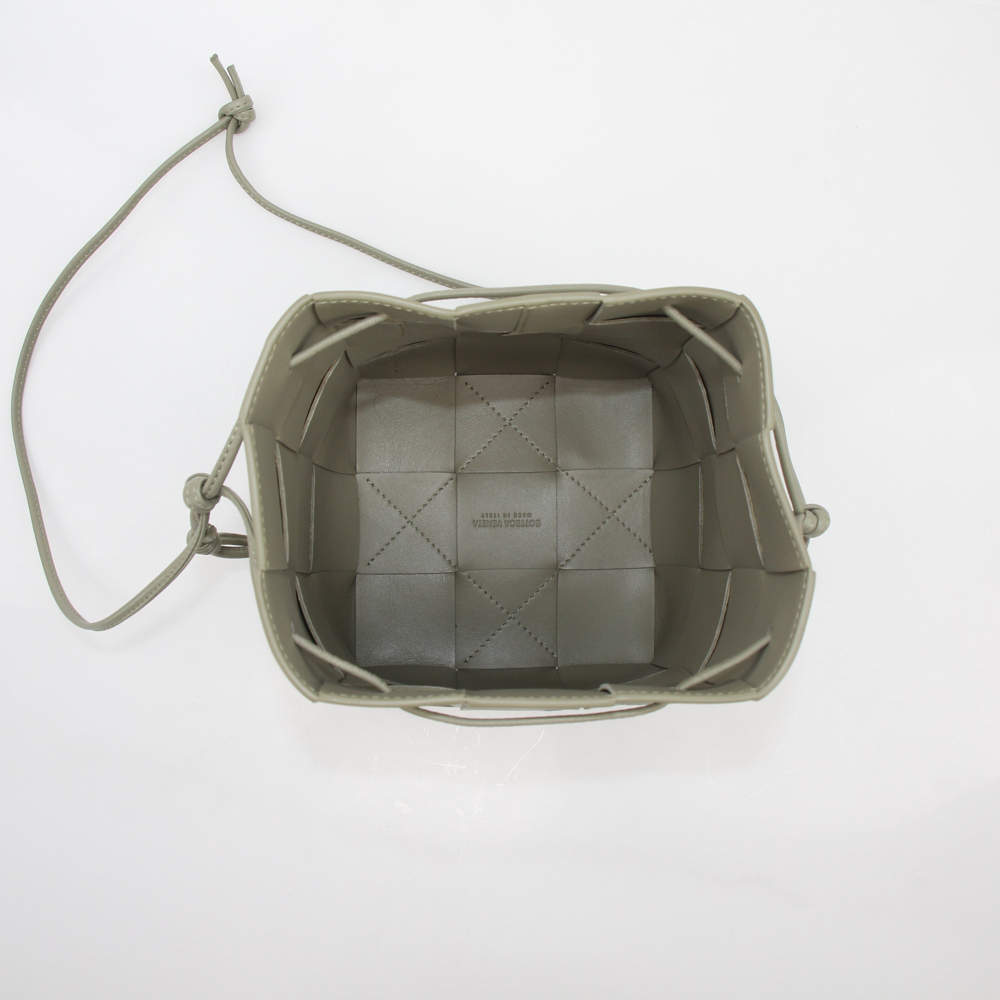 Bottega Veneta Chalk Cassette Bucket Bag