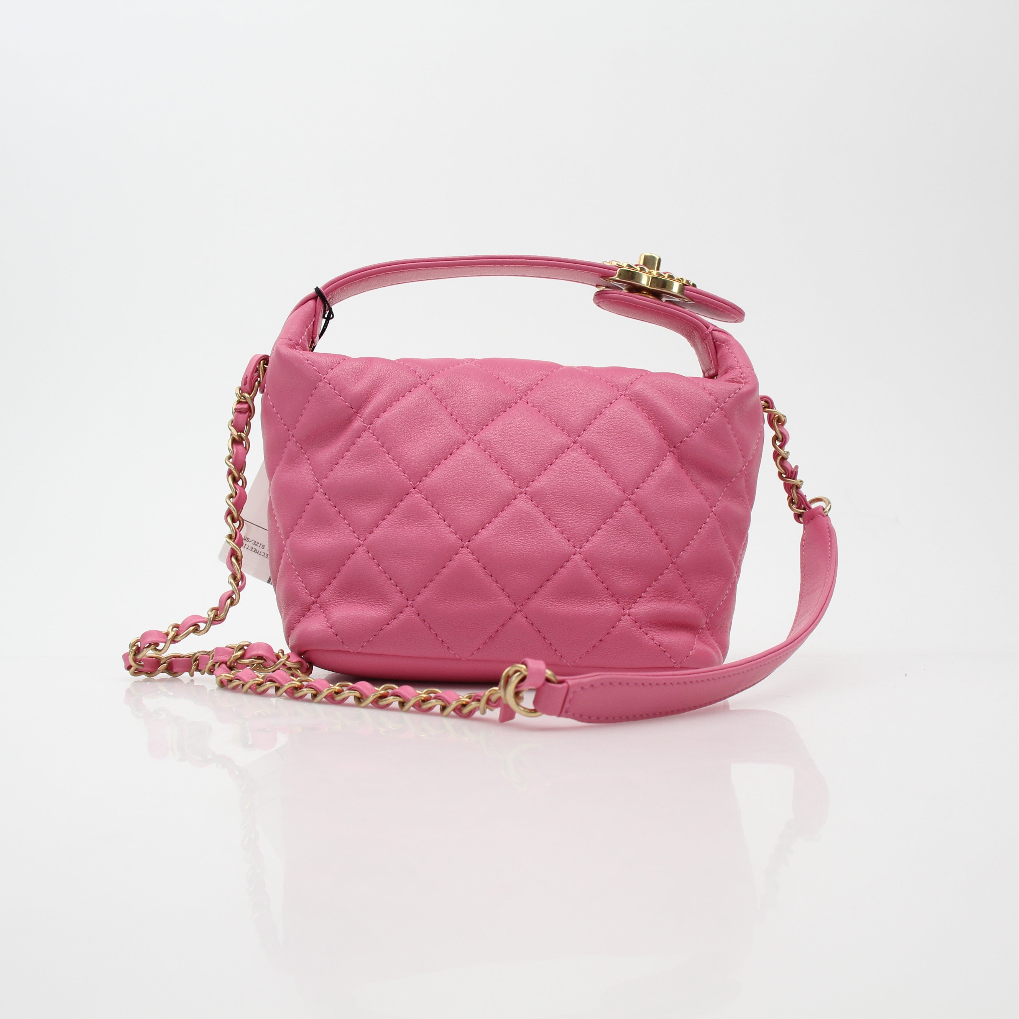 Chanel Pink Perfect Meeting Hobo Handbag
