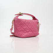 Chanel Pink Perfect Meeting Hobo Handbag