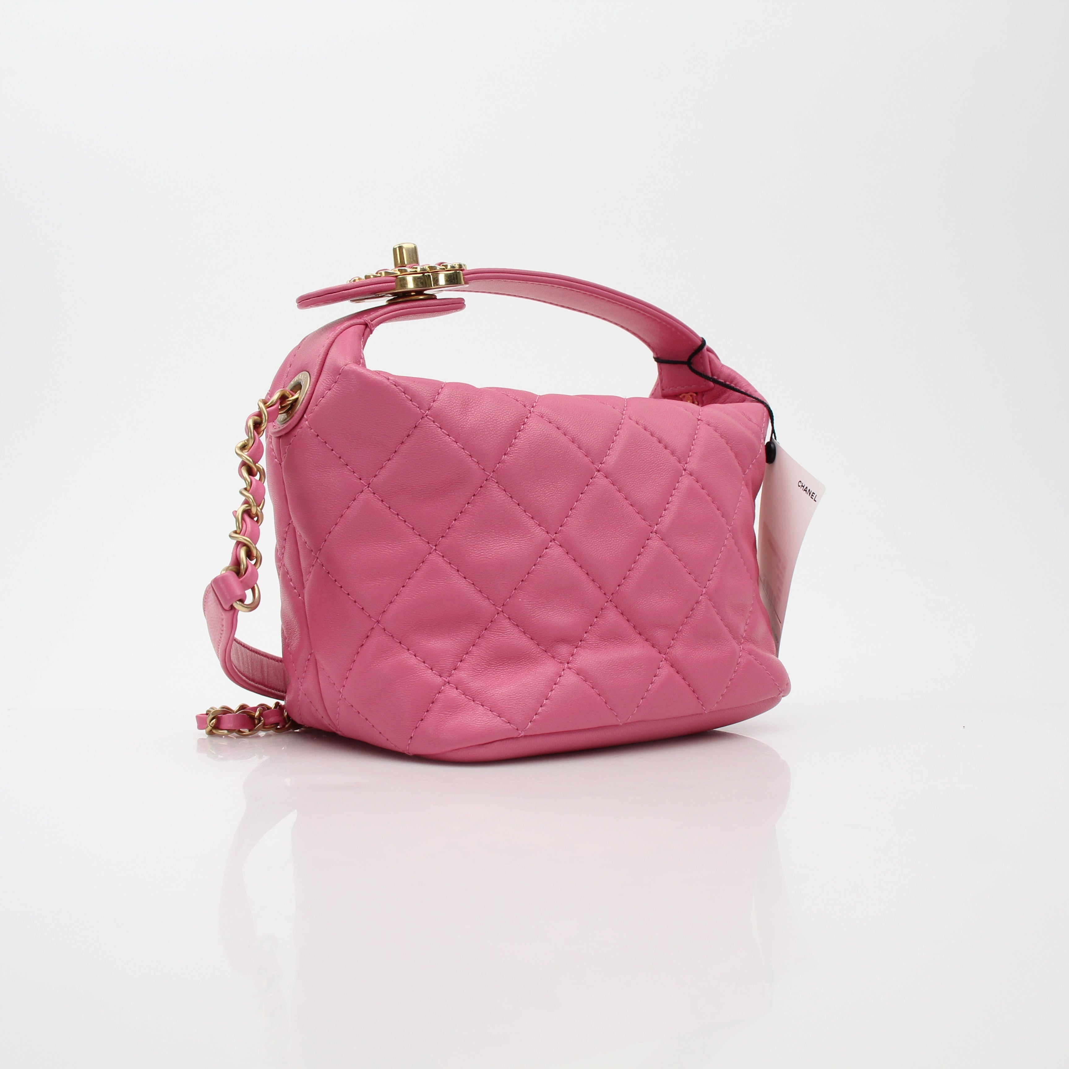 Chanel Pink Perfect Meeting Hobo Handbag