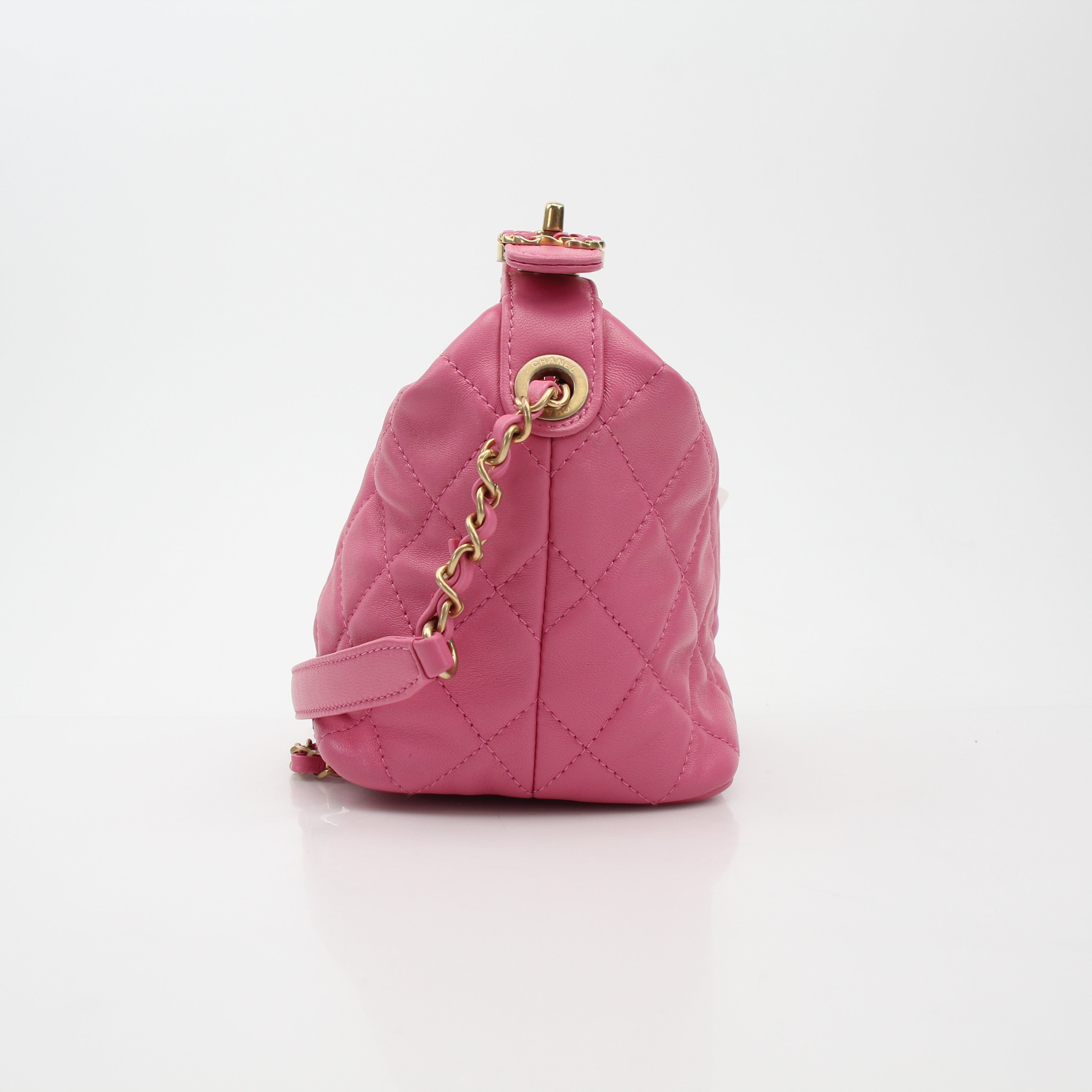 Chanel Pink Perfect Meeting Hobo Handbag