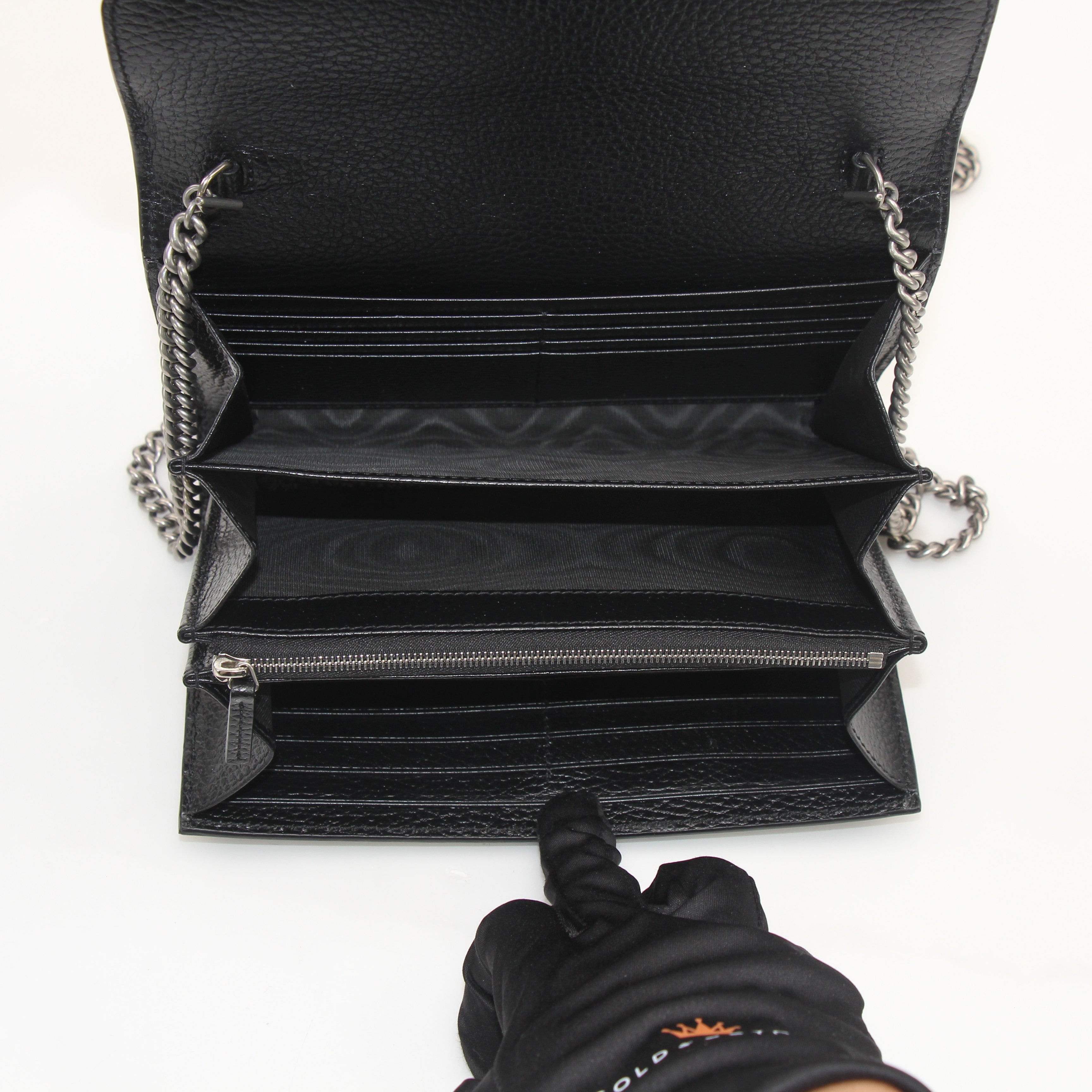 Gucci Dionysus Leather Chain Wallet