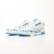 Louis Vuitton x Yayoi Kusama LV Trainer Sneakers by Gold & Beyond, featuring colorful polka dot design and stylish athletic shoes.
