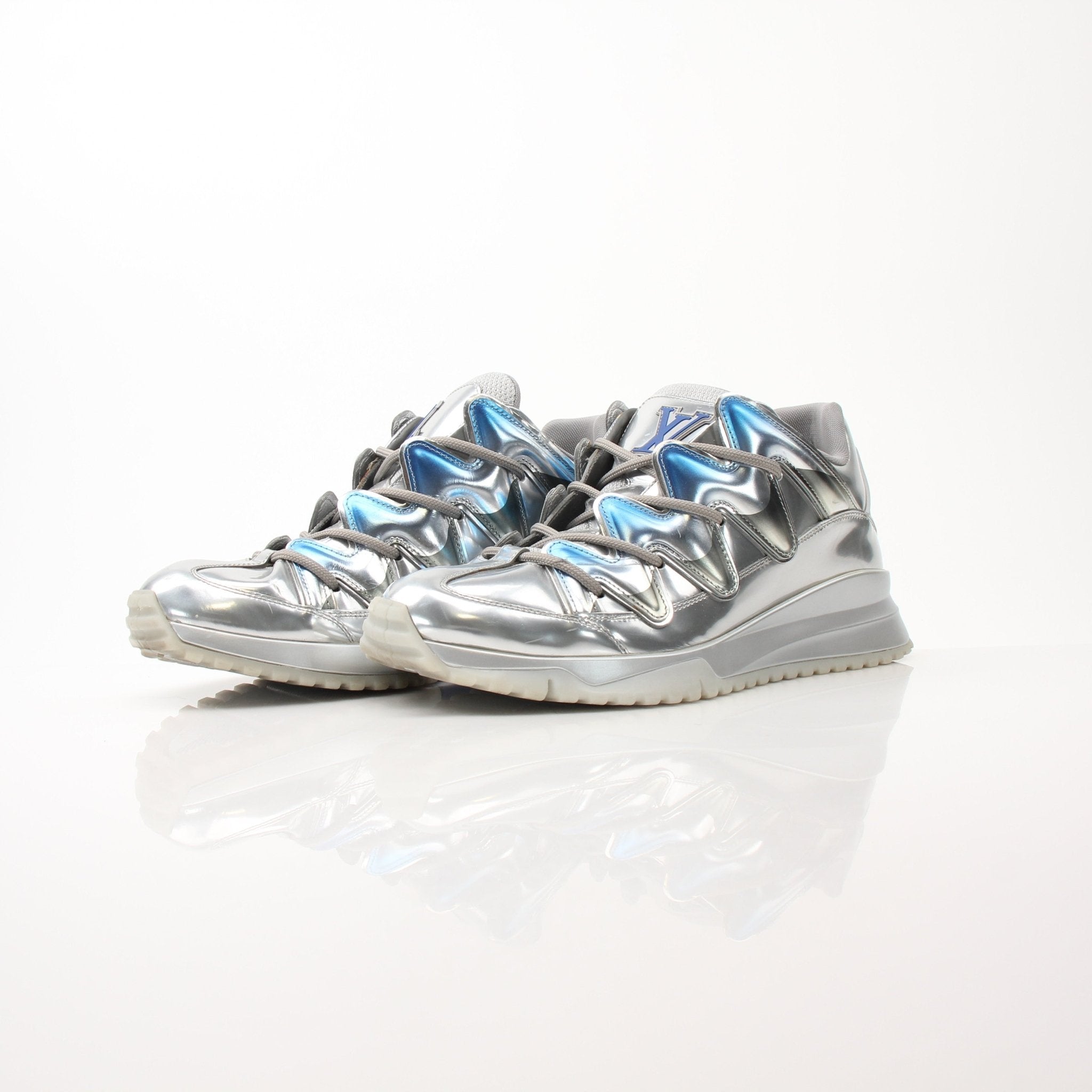 Louis Vuitton Zig Zag Sneakers by Gold & Beyond, stylish shoes with a bold zigzag pattern and modern design.