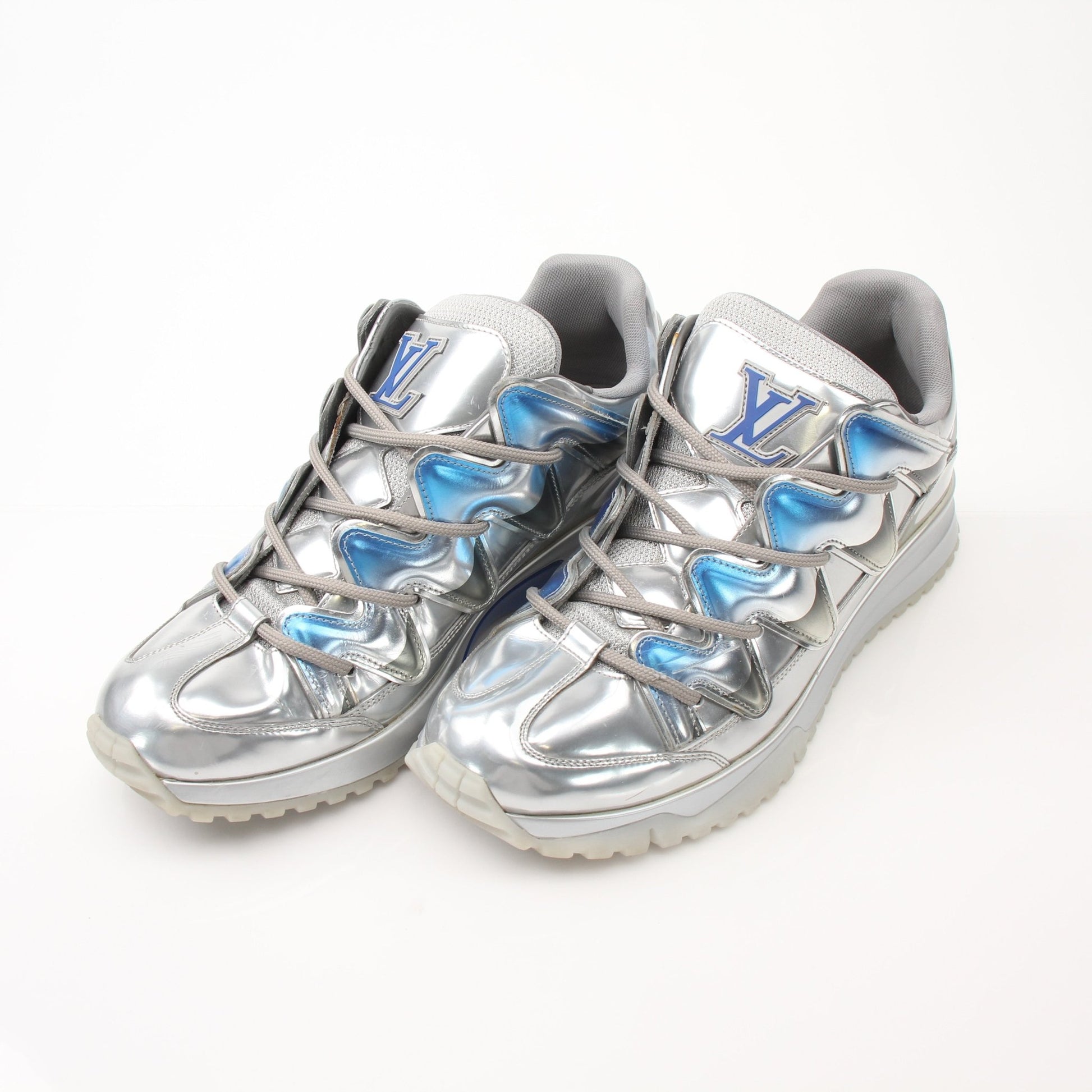 Louis Vuitton Zig Zag Sneakers by Gold & Beyond, stylish shoes with bold zigzag pattern and comfortable design.