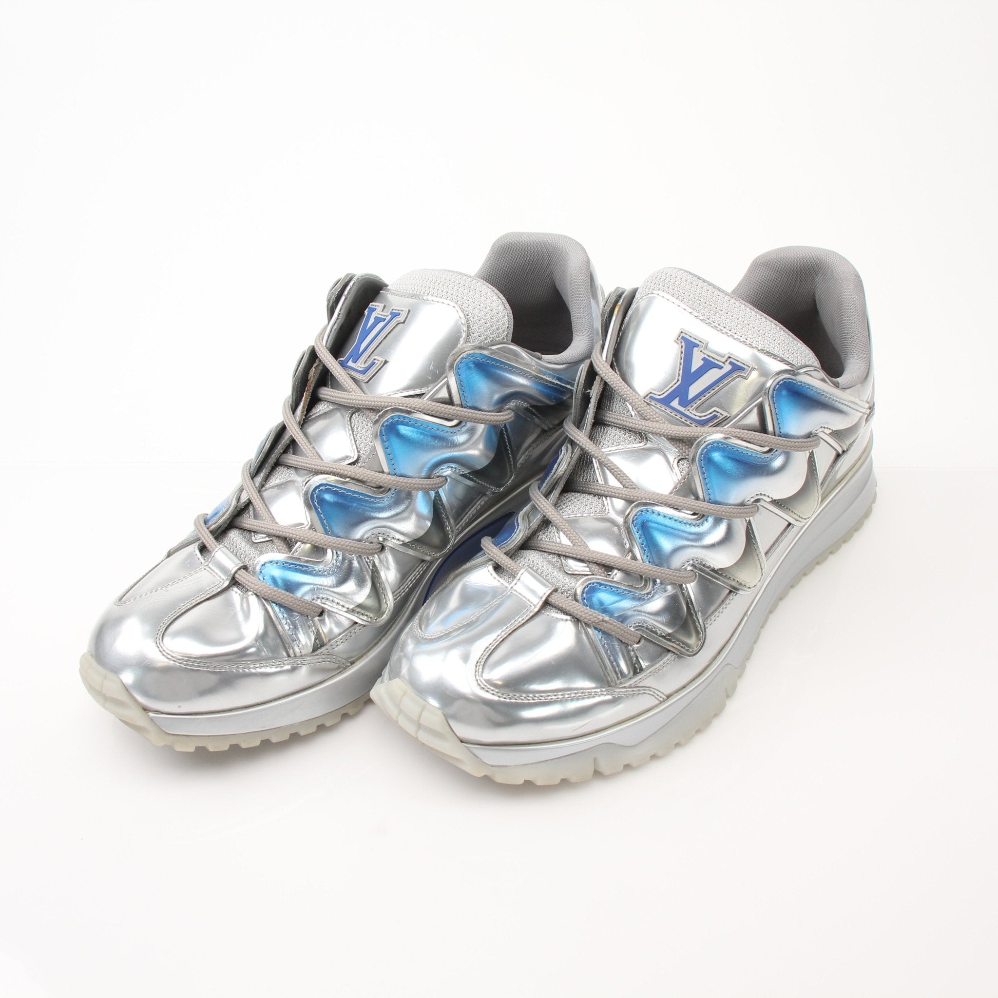Louis Vuitton Zig Zag Sneakers by Gold & Beyond, stylish shoes with bold zigzag pattern and comfortable design.