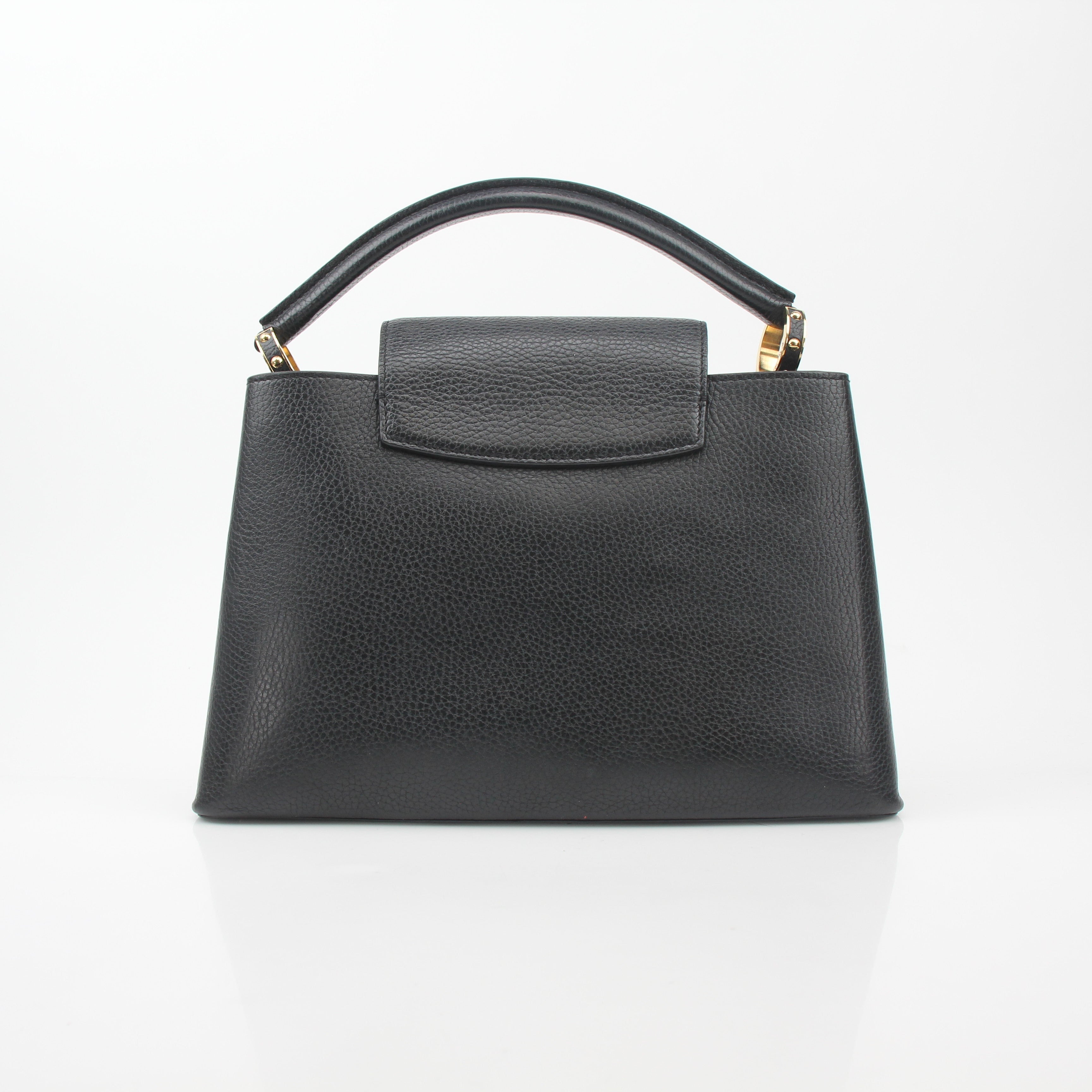 Louis Vuitton Black Capucines PM Mechanical Flowers Handbag