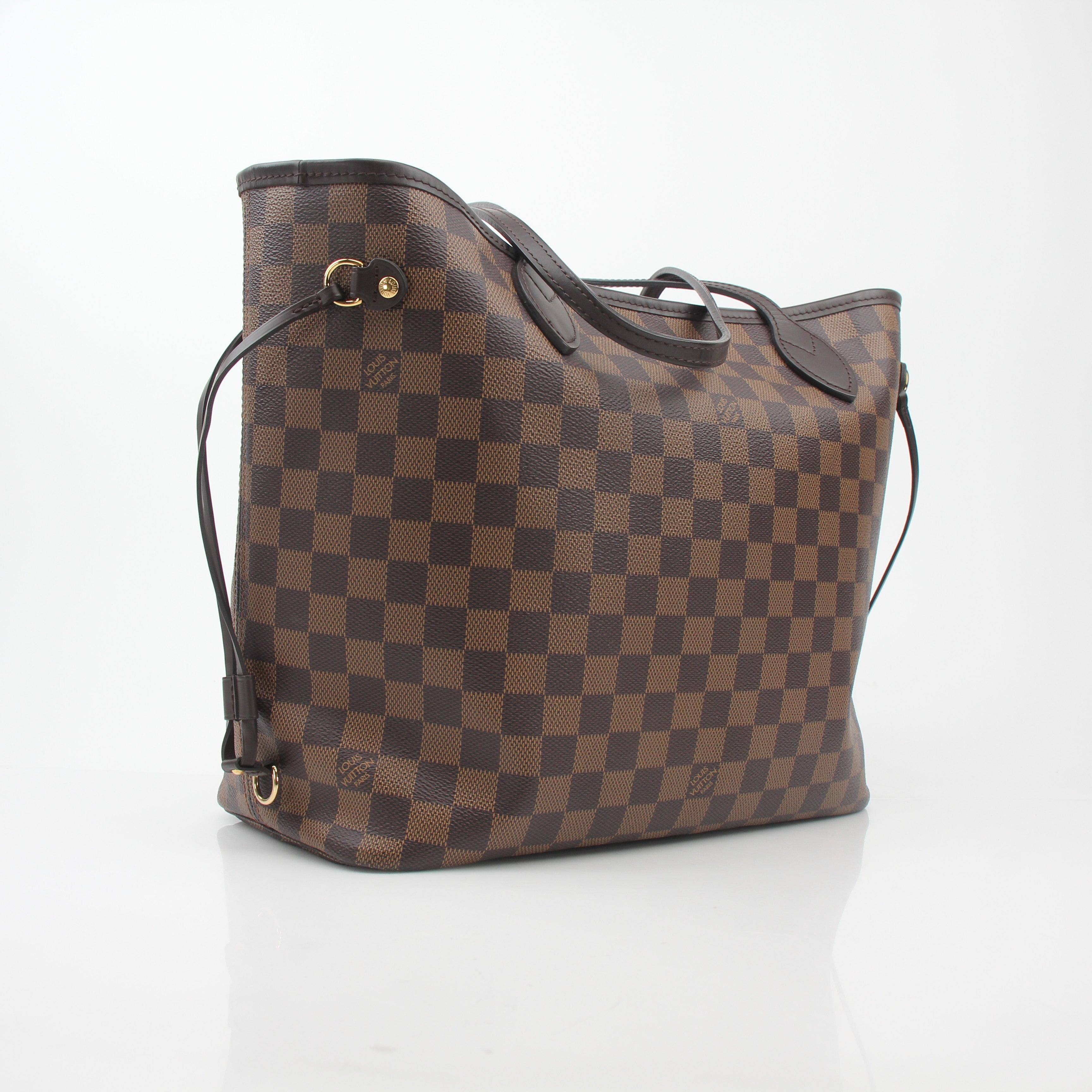 Louis Vuitton Damier Ebene Neverfull MM Tote Bag