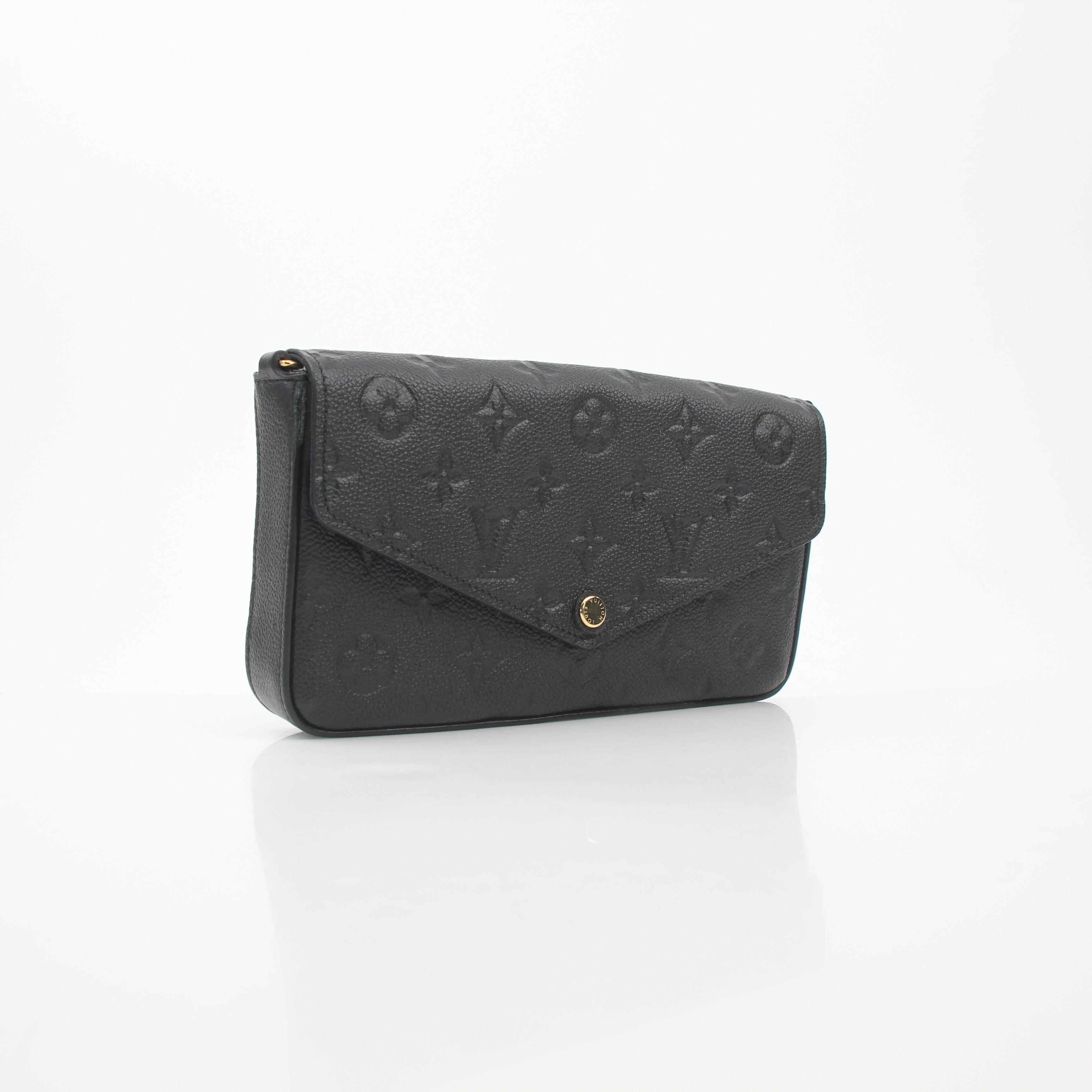 Louis Vuitton Black Monogram Empreinte Félicie Pochette