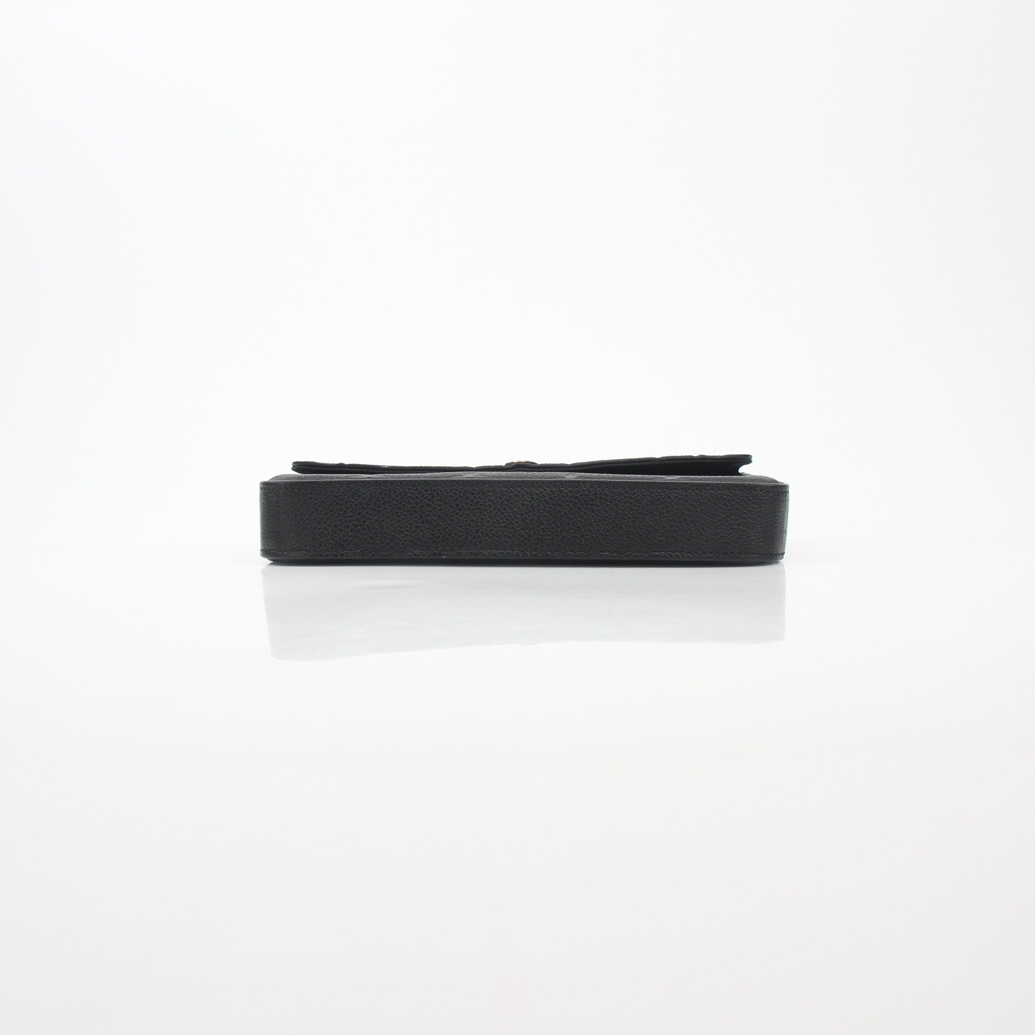 Louis Vuitton Black Monogram Empreinte Félicie Pochette