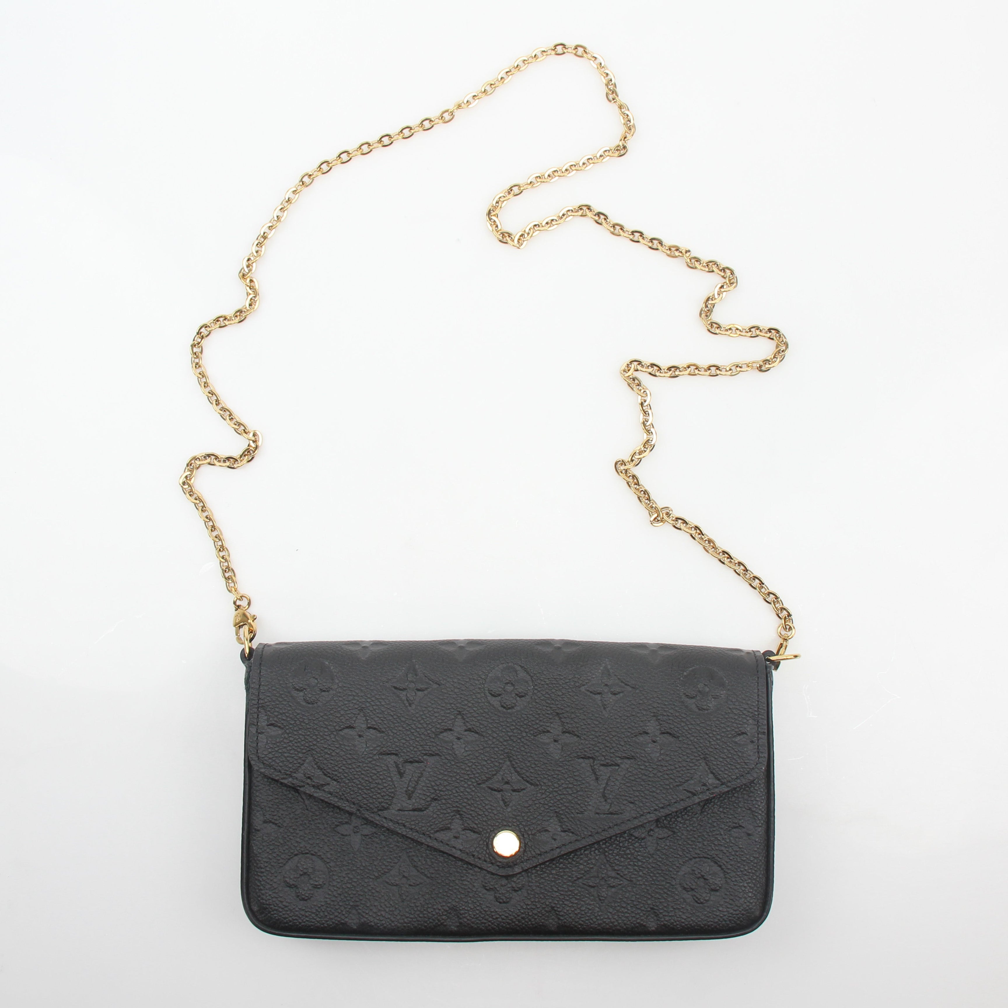 Louis Vuitton Black Monogram Empreinte Félicie Pochette