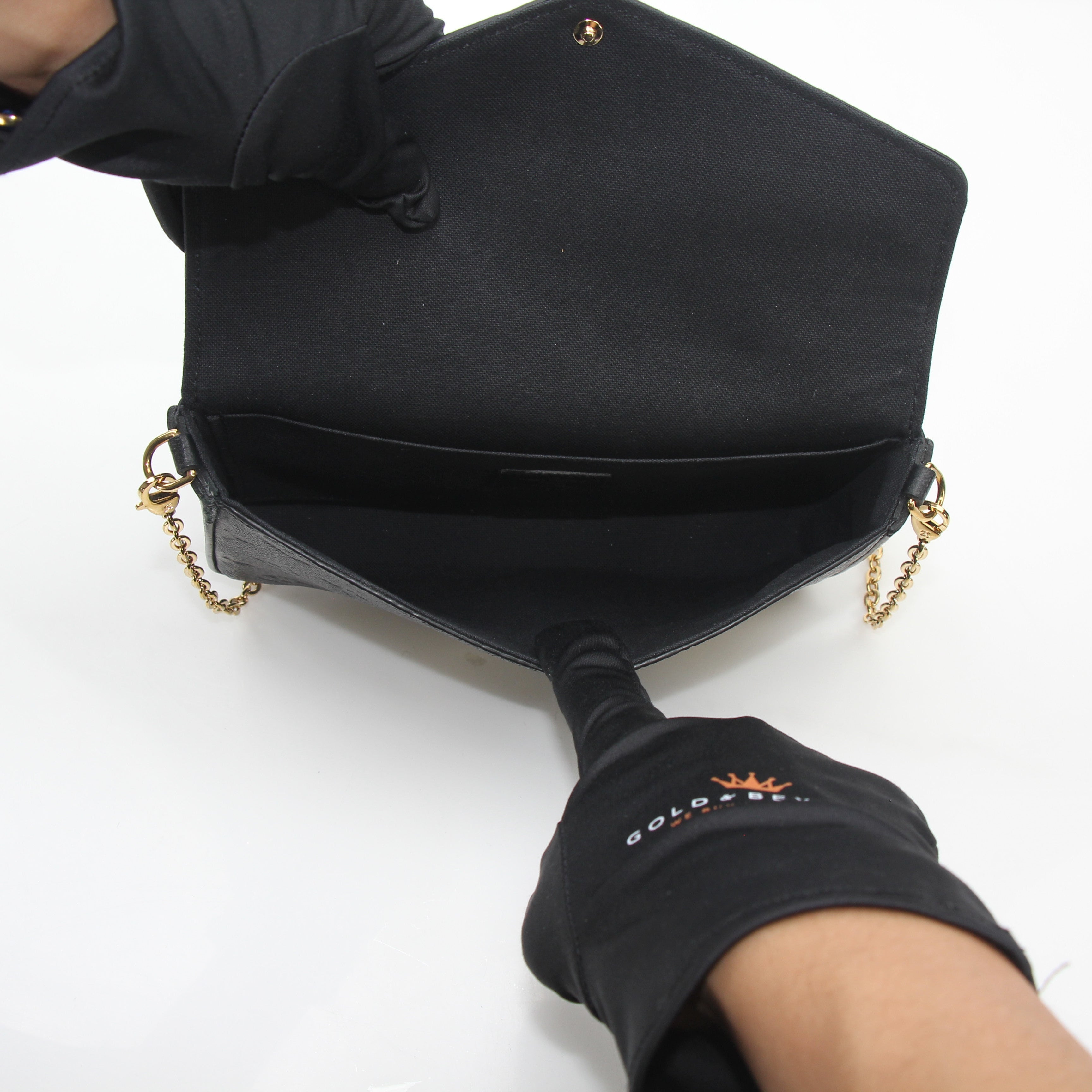 Louis Vuitton Black Monogram Empreinte Félicie Pochette